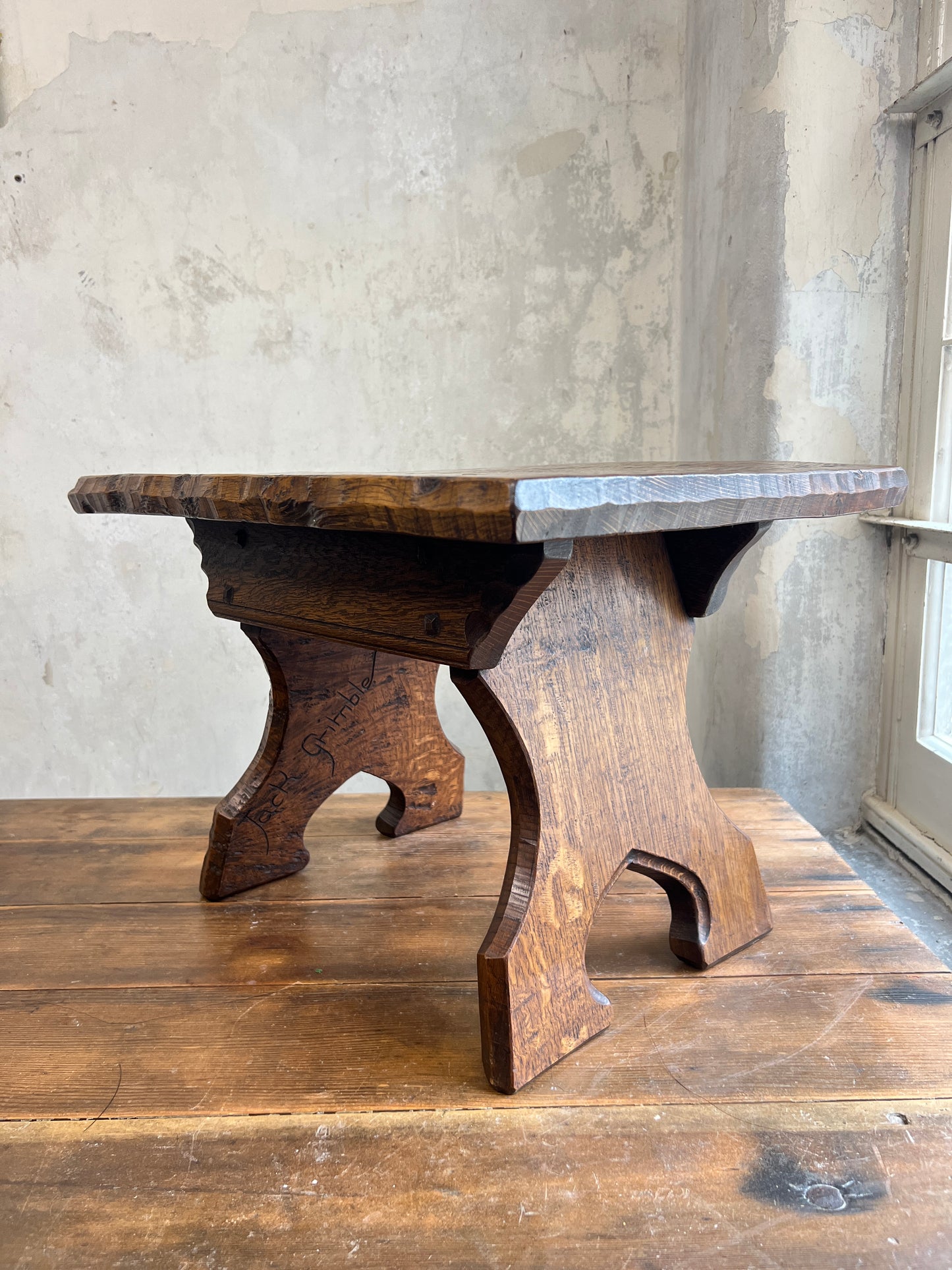 Jack Grimble of Cromer Oak Stool or Side Table