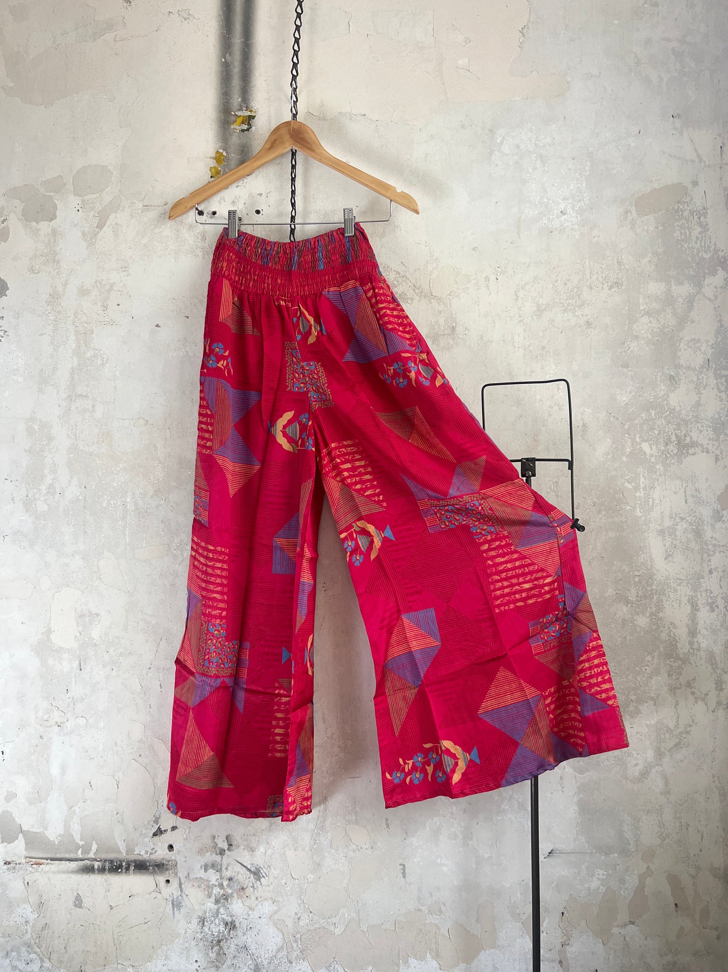 Vintage Saree Silk Trousers & Shirt Co-ordinated Set