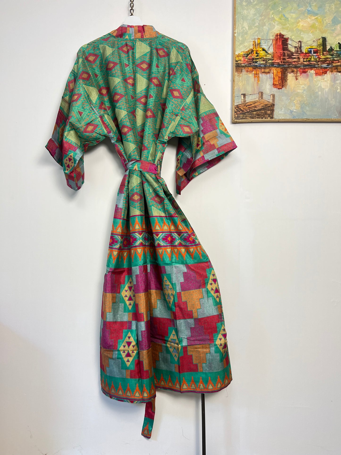 Vintage Saree Silk Kimono / Duster - Long - Special Order