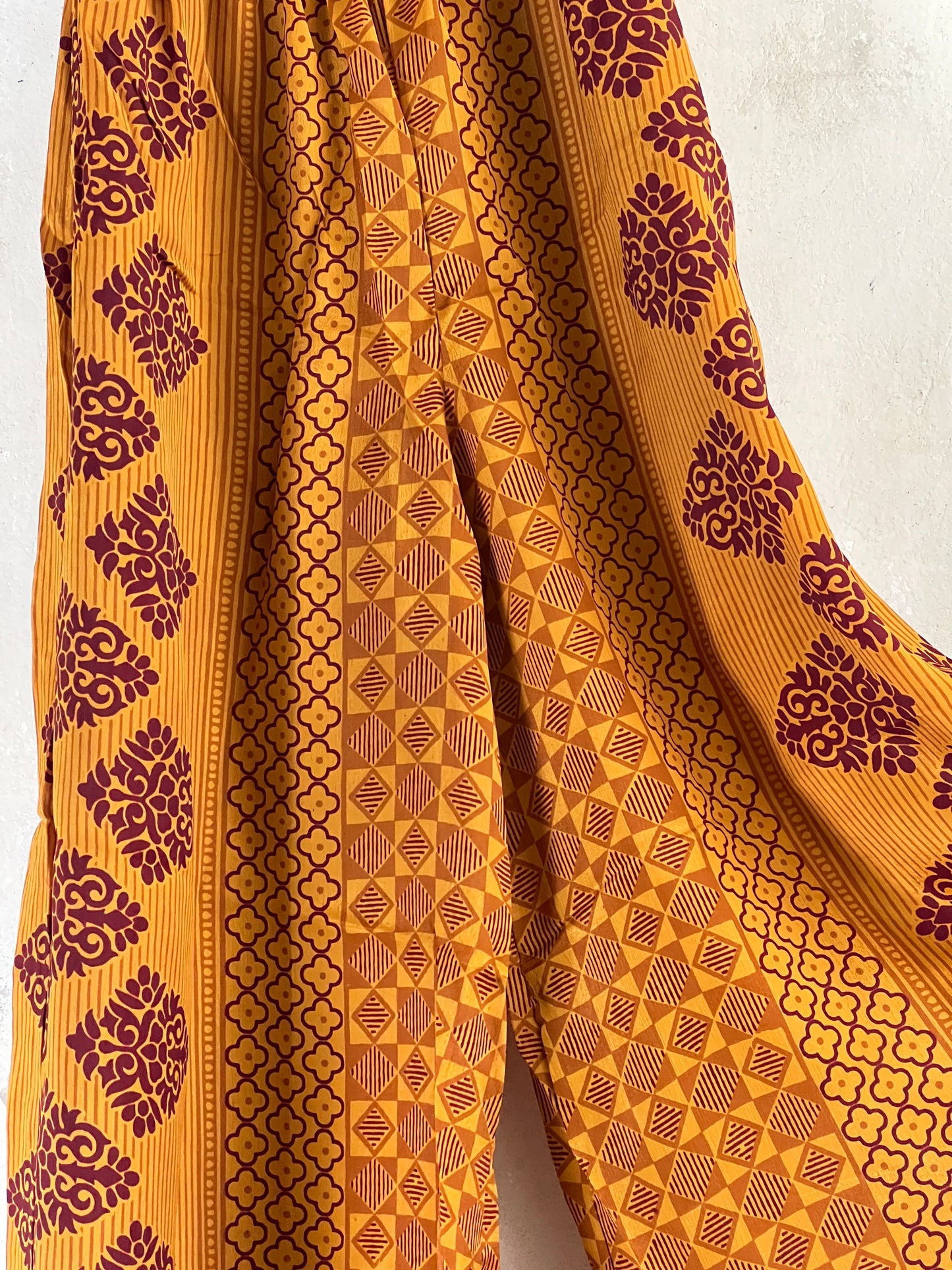 Vintage Saree Silk Trousers & Shirt Co-ordinated Set