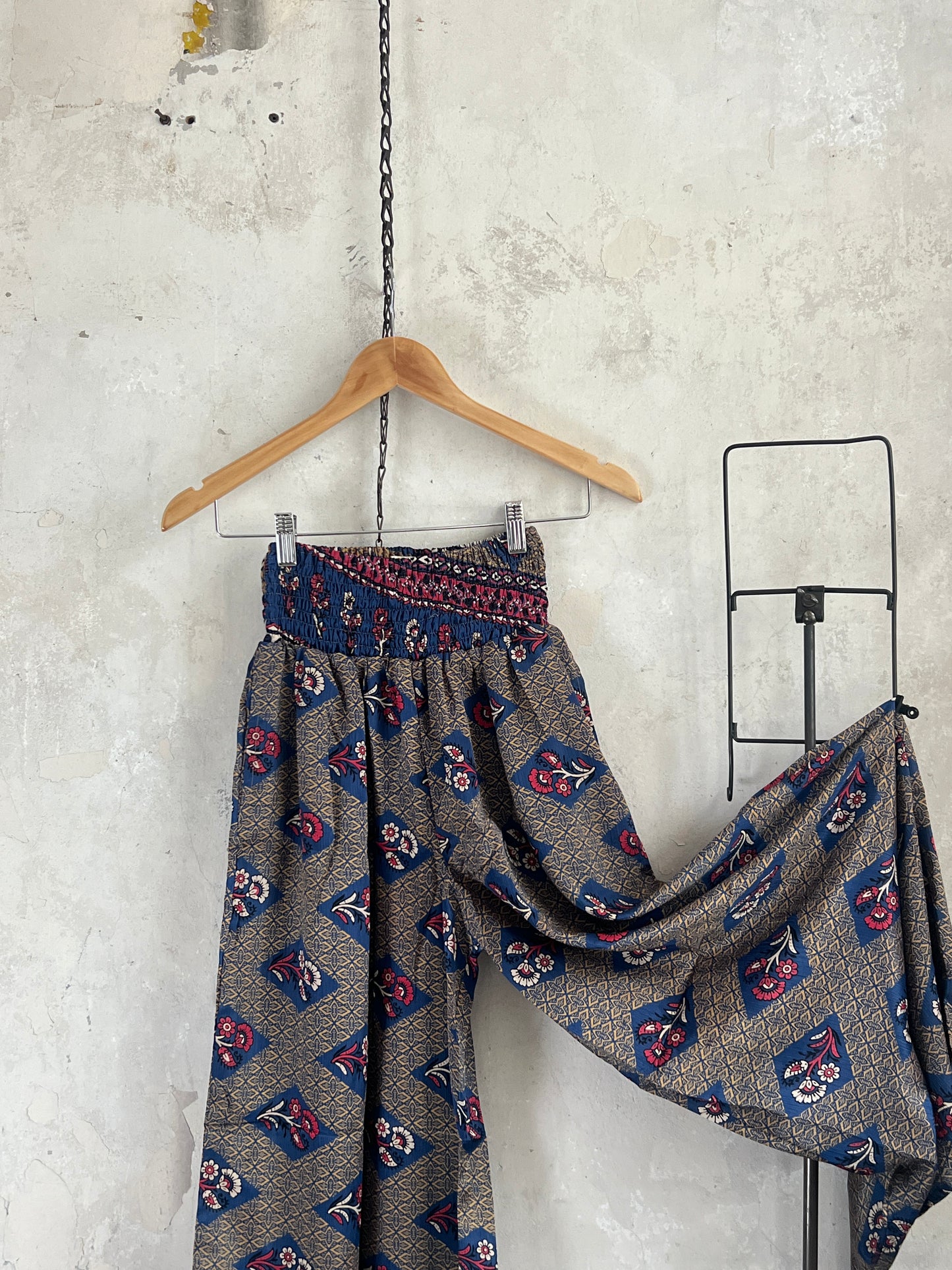 Vintage Saree Silk Trousers & Shirt Co-ordinated Set