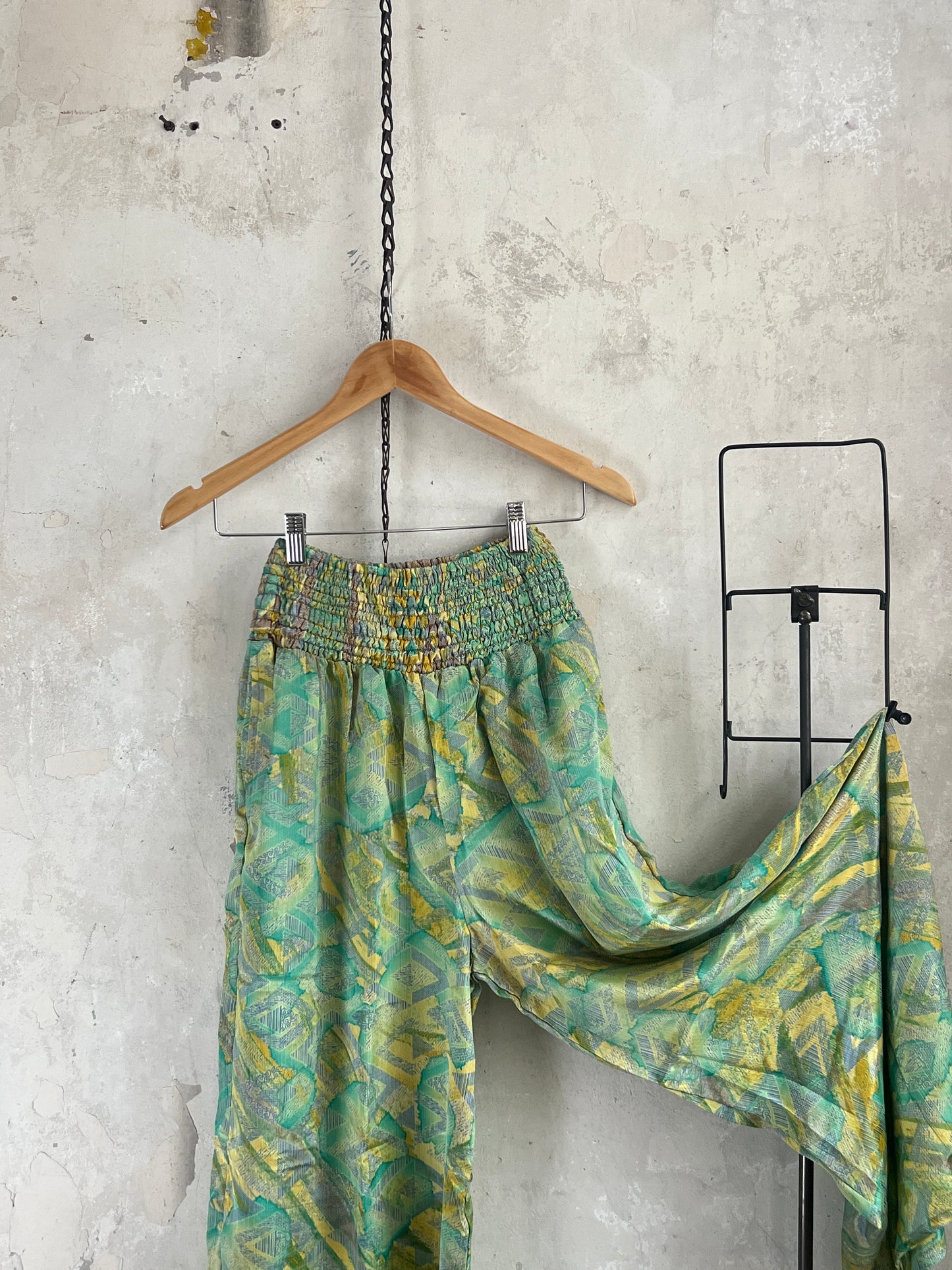 Vintage Saree Silk Trousers & Shirt Co-ordinated Set