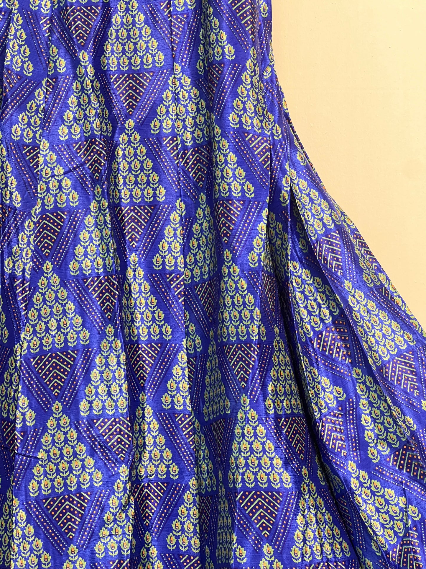 Vintage Saree Silk Pleated Skirt