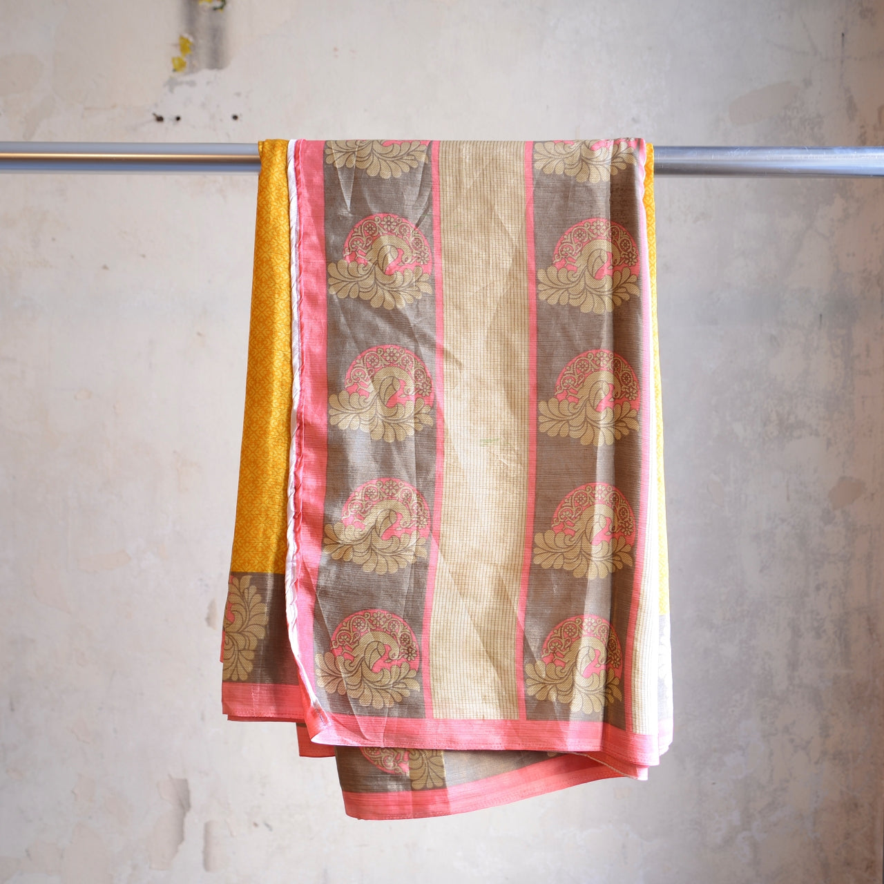 Vintage Pure Silk Saree Fabric