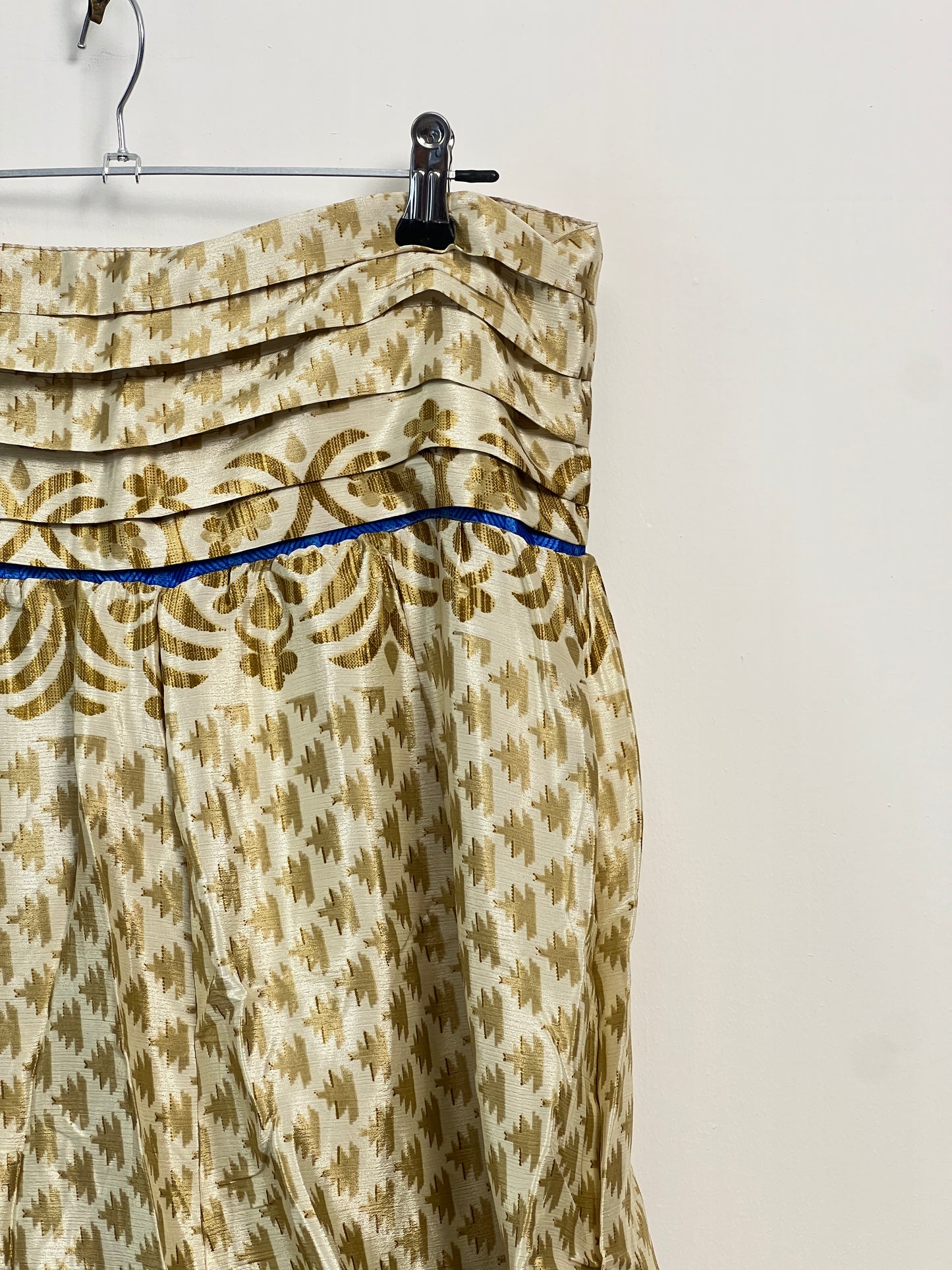 Vintage Saree Silk Pleated Skirt