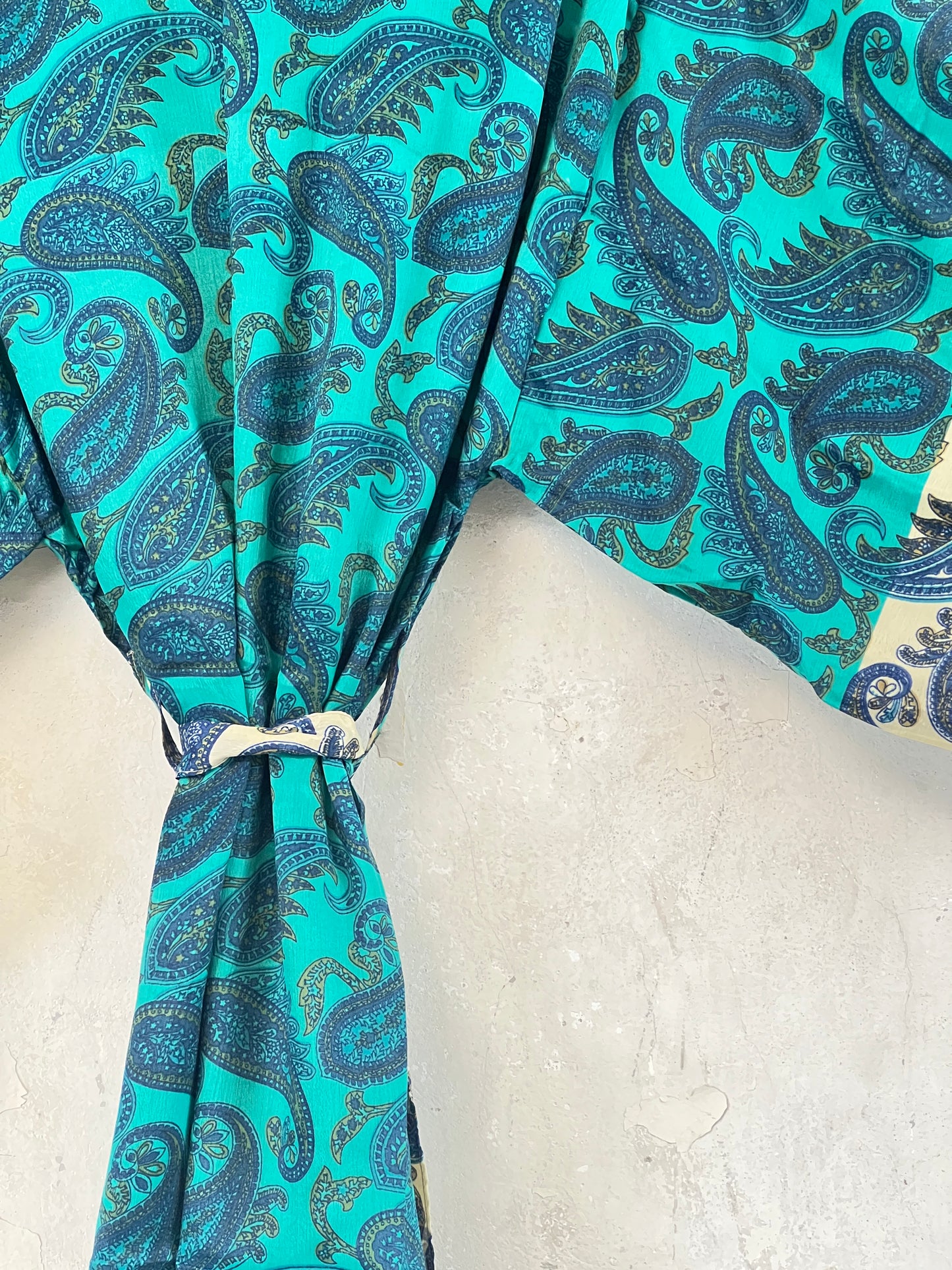 Vintage Saree Silk Kimono / Duster - Short