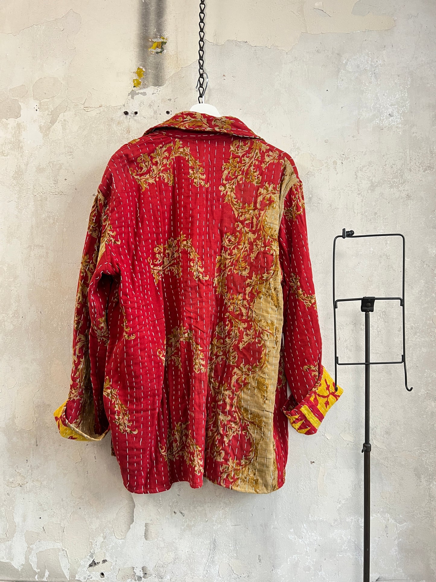 Vintage Cotton Kantha Reversible Jacket ~ No 7