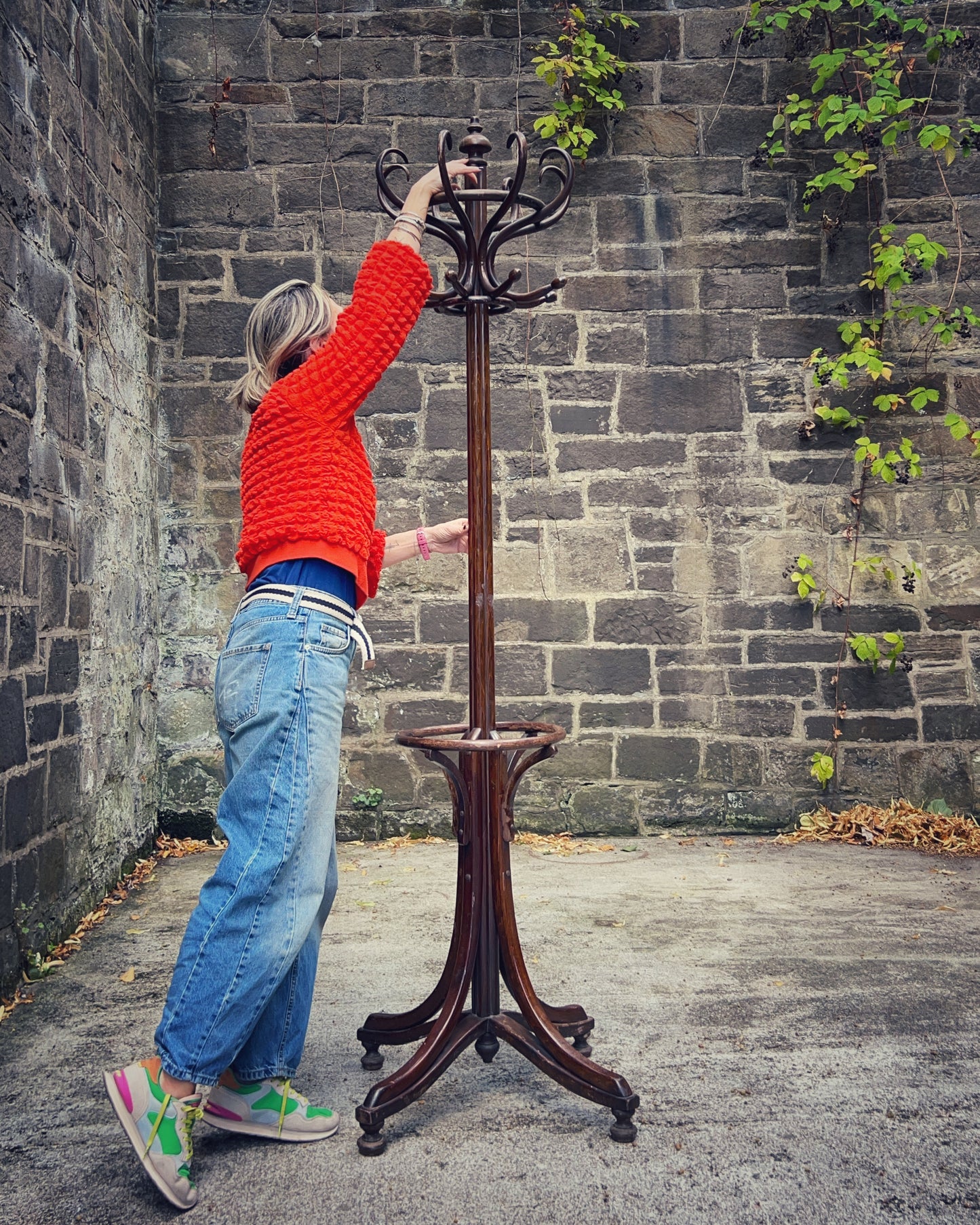 A Large late 19thC Bentwood Beech Hat and Coat Stand by Jacob & Josef Kohn of Vienna.