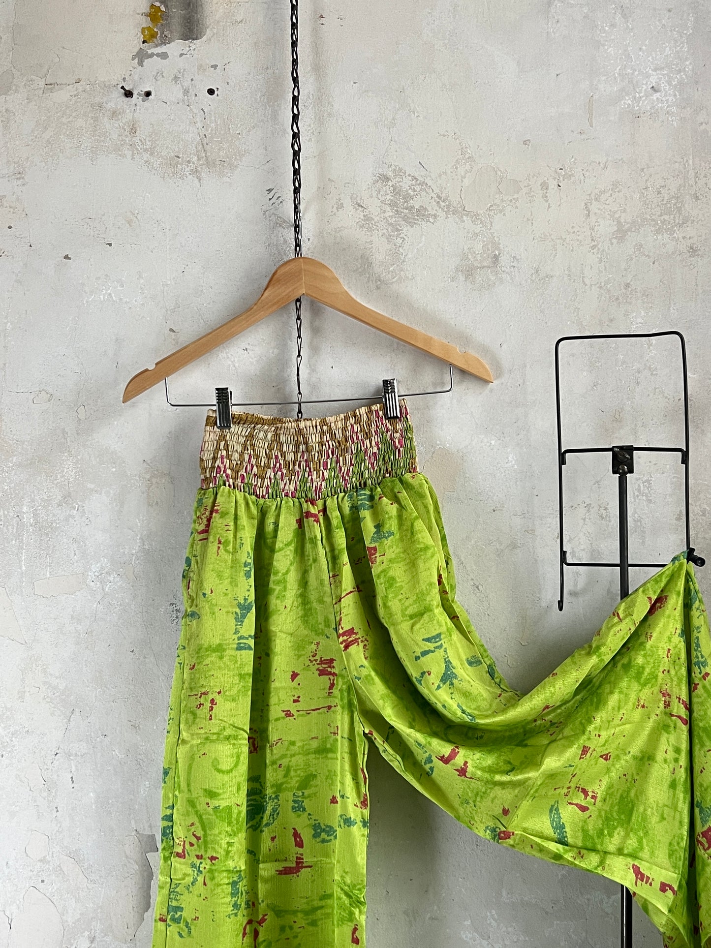 Vintage Saree Silk Trousers & Shirt Co-ordinated Set