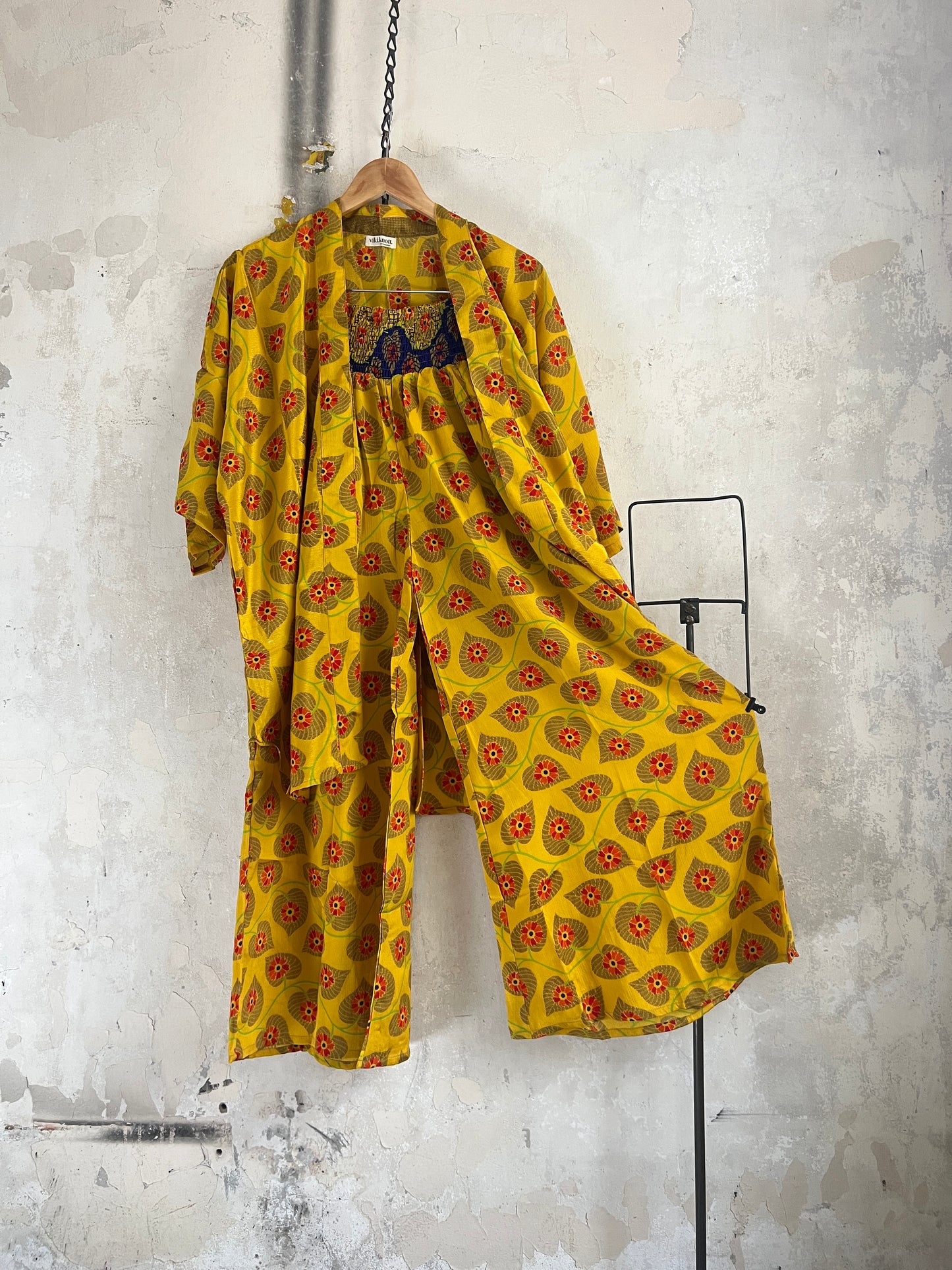 Vintage Saree Silk Trousers & Shirt Co-ordinated Set