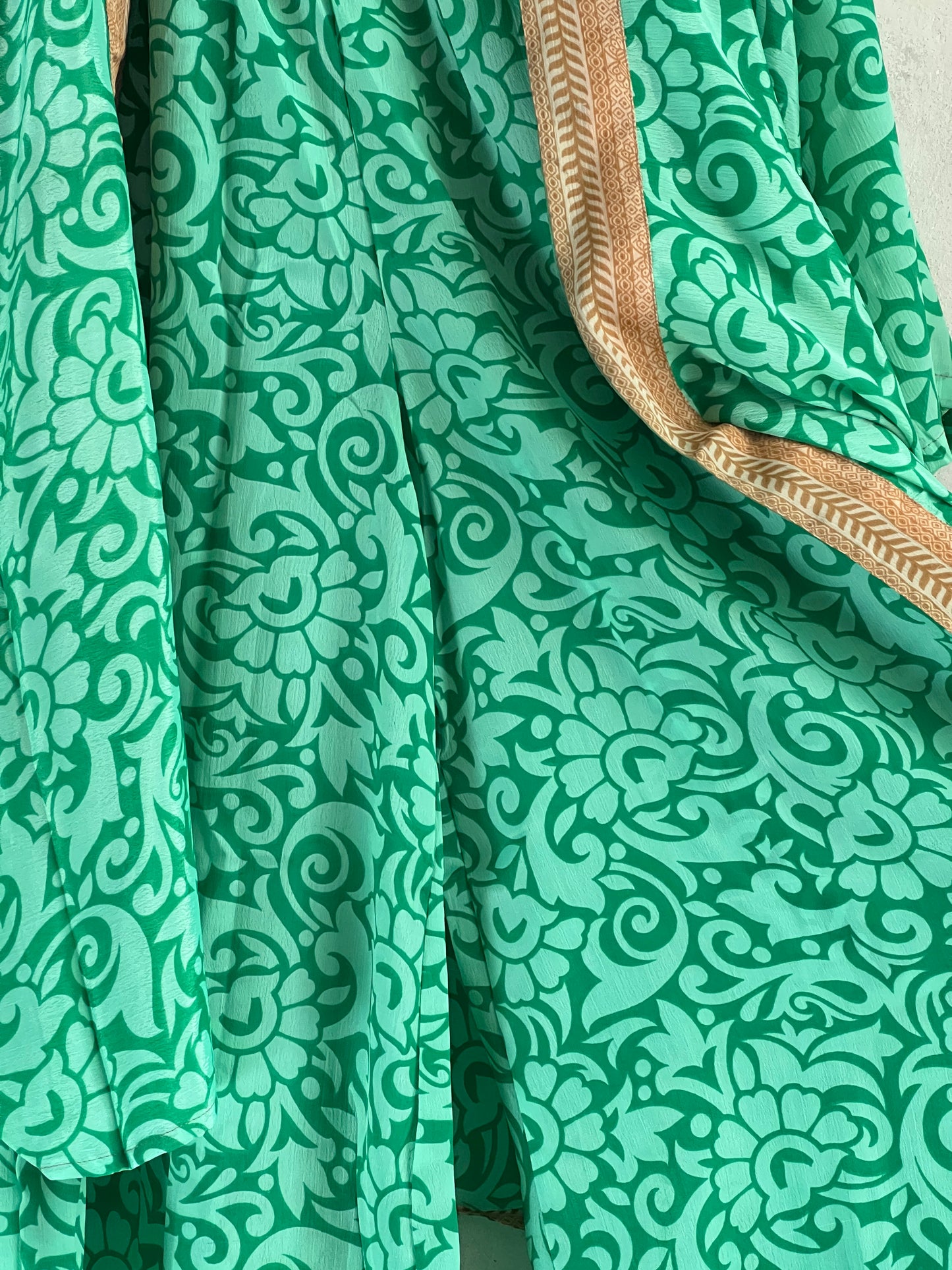 Vintage Saree Silk Trousers & Shirt Co-ordinated Set