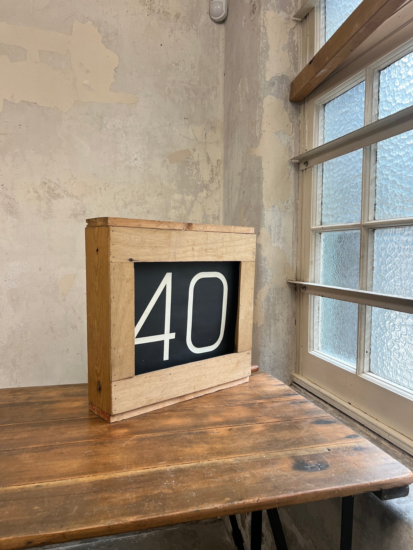 1960’s Destination Bus Numerical Blind in Winding Box