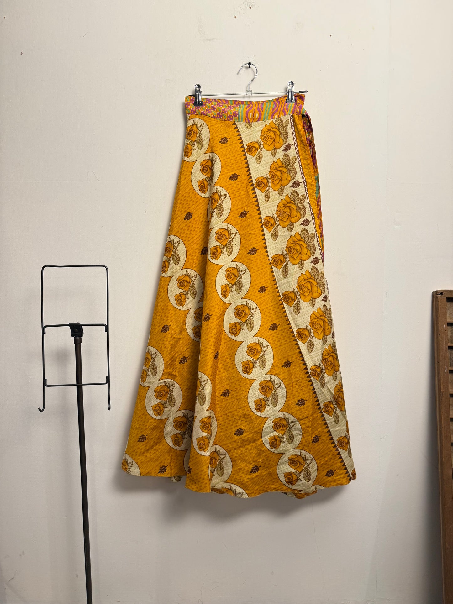 Vintage Saree Silk Wrap Skirt