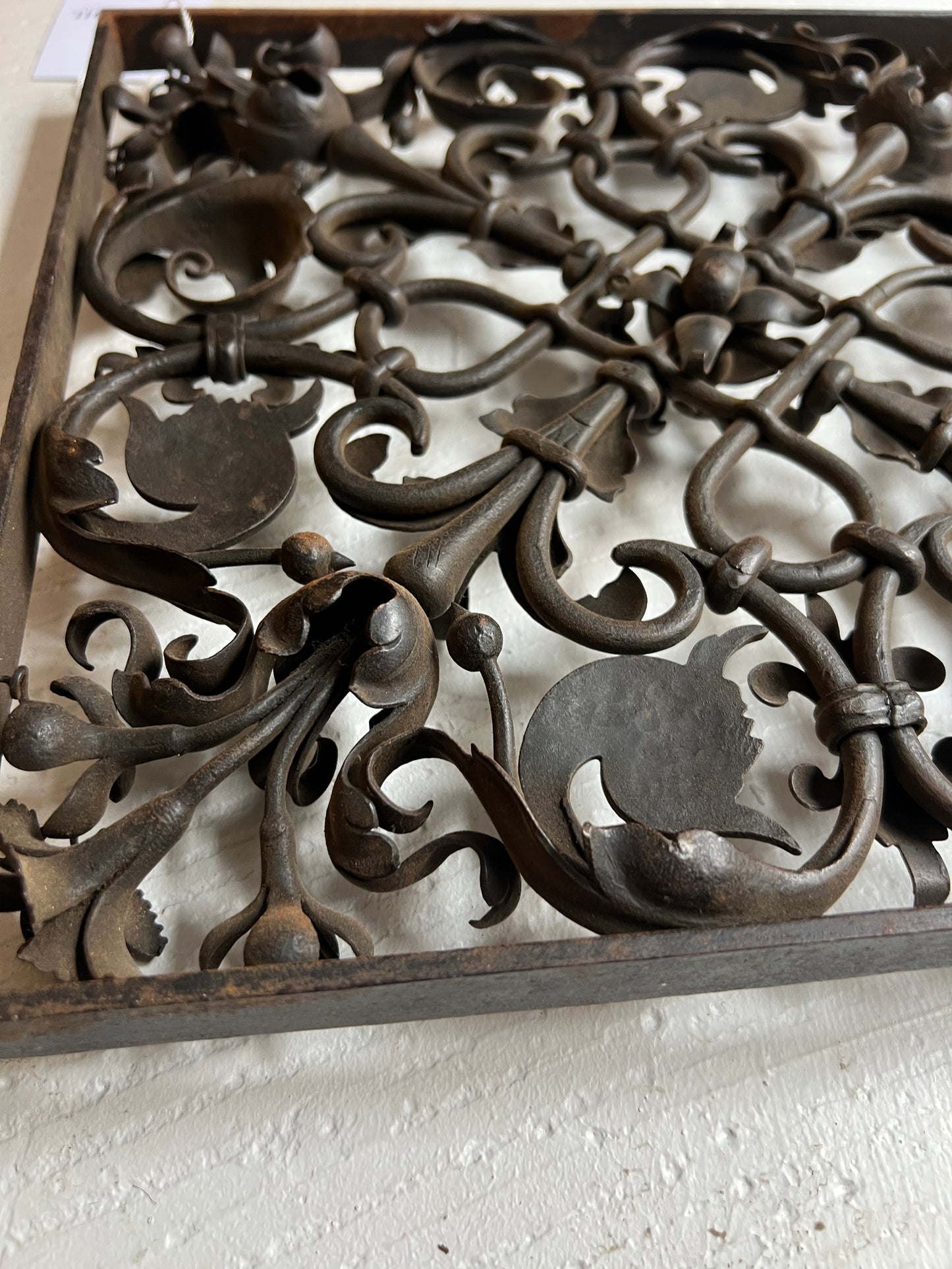 Wrought Iron Ornamental Panel by Gawthorp & Sons London c1900