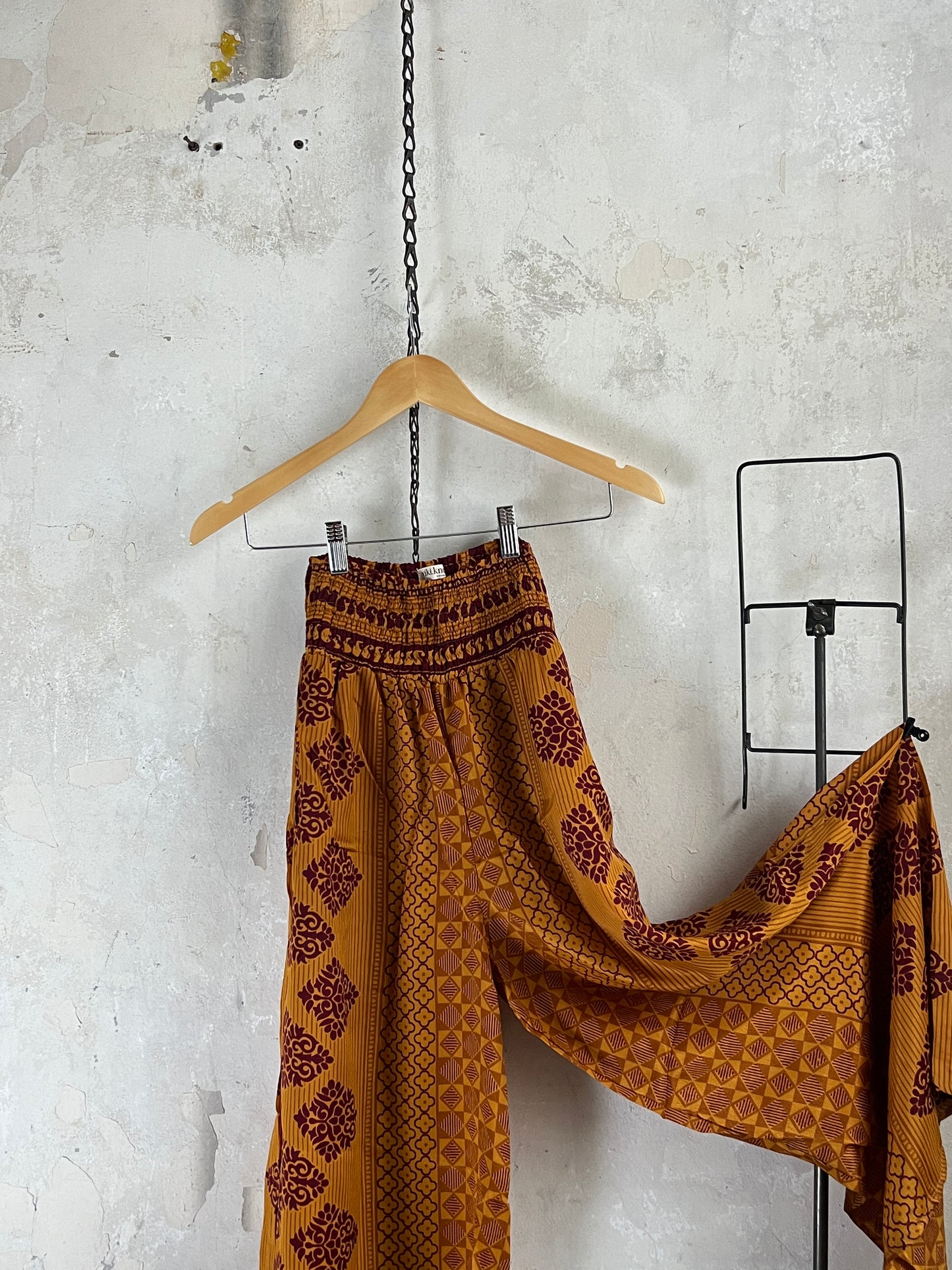 Vintage Saree Silk Trousers & Shirt Co-ordinated Set