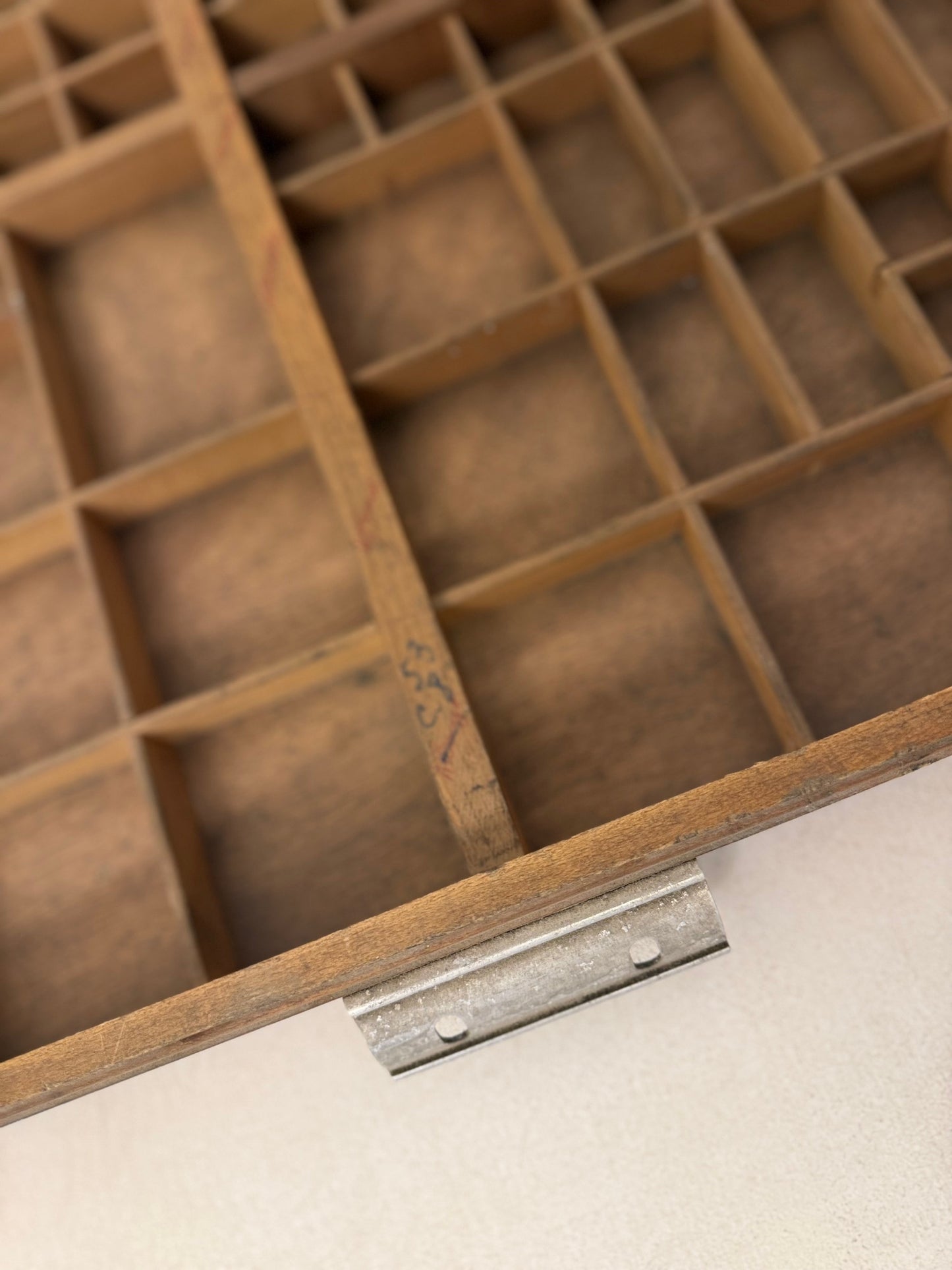 A 1950's French Printers Typeset Tray No 1