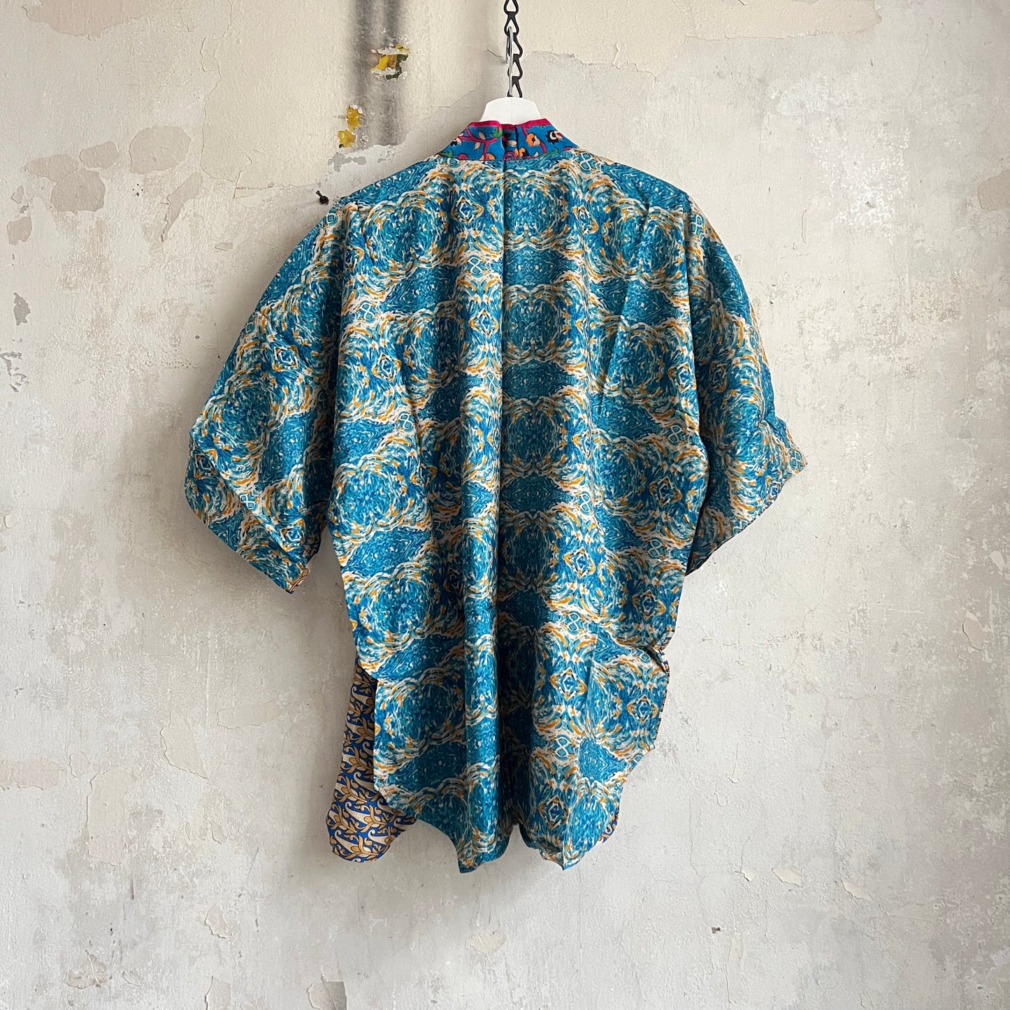 Vintage Saree Silk Open Shirt