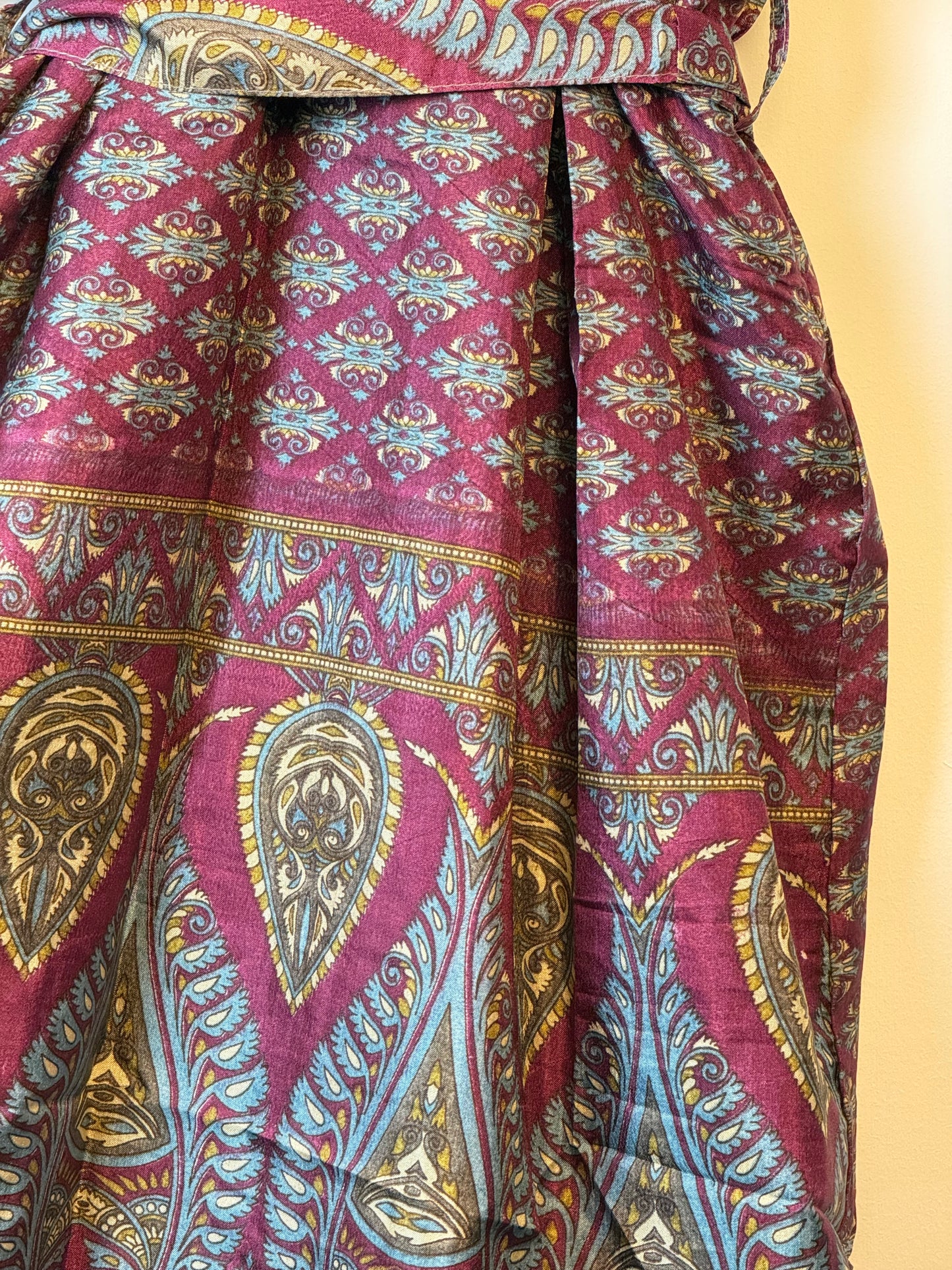 Vintage Saree Silk Kimono / Duster - Long