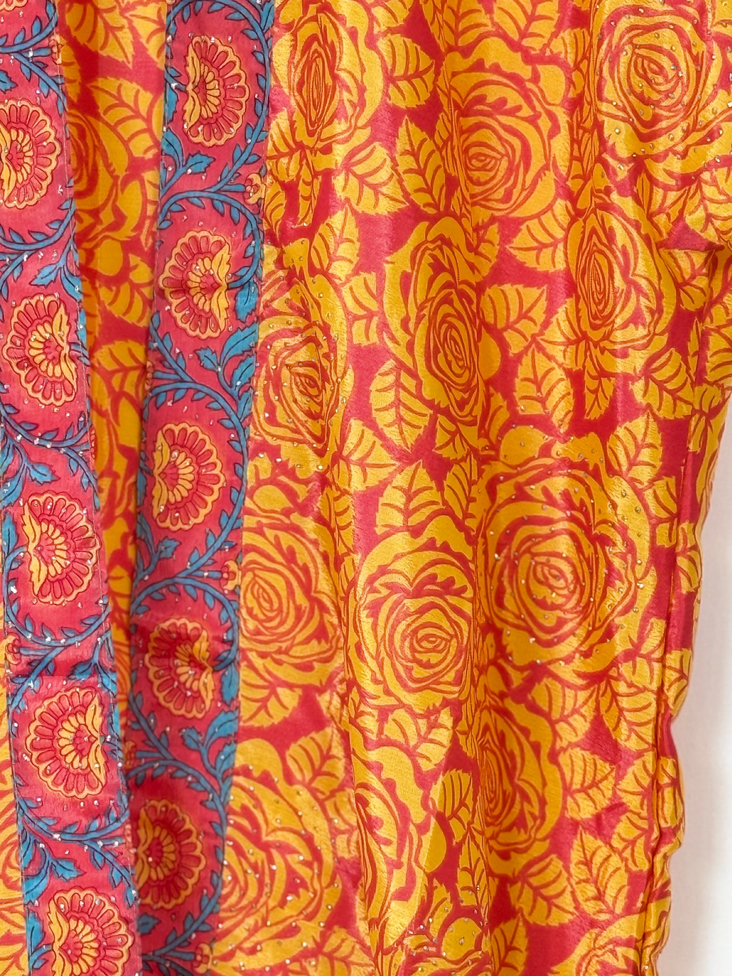 Vintage Saree Silk Trousers & Shirt Co-ordinated Set