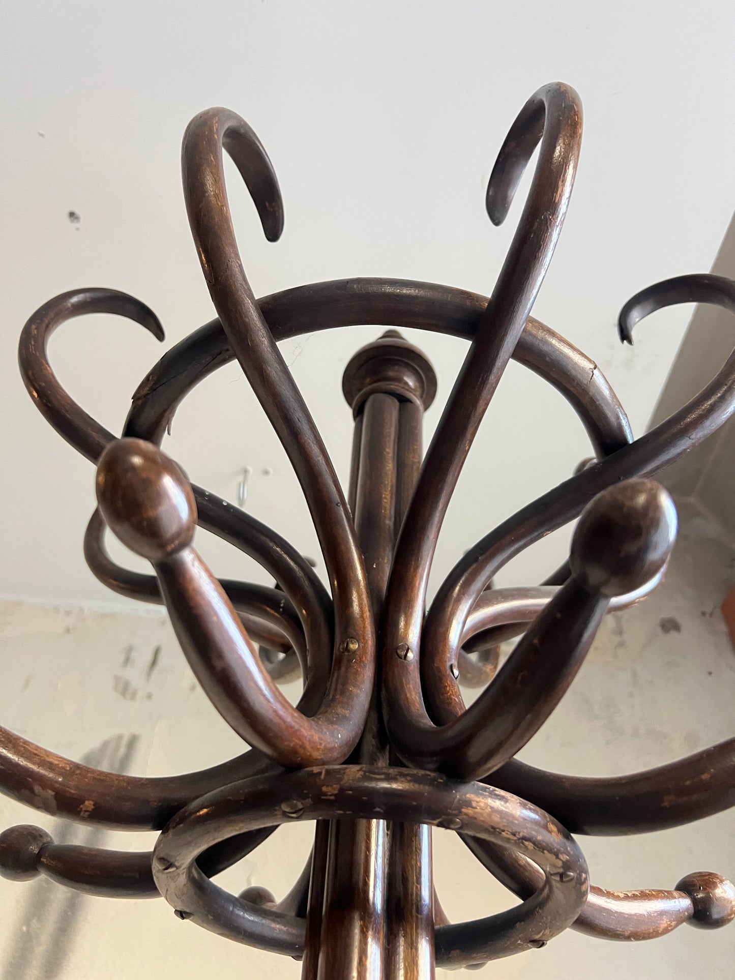 A Large late 19thC Bentwood Beech Hat and Coat Stand by Jacob & Josef Kohn of Vienna.