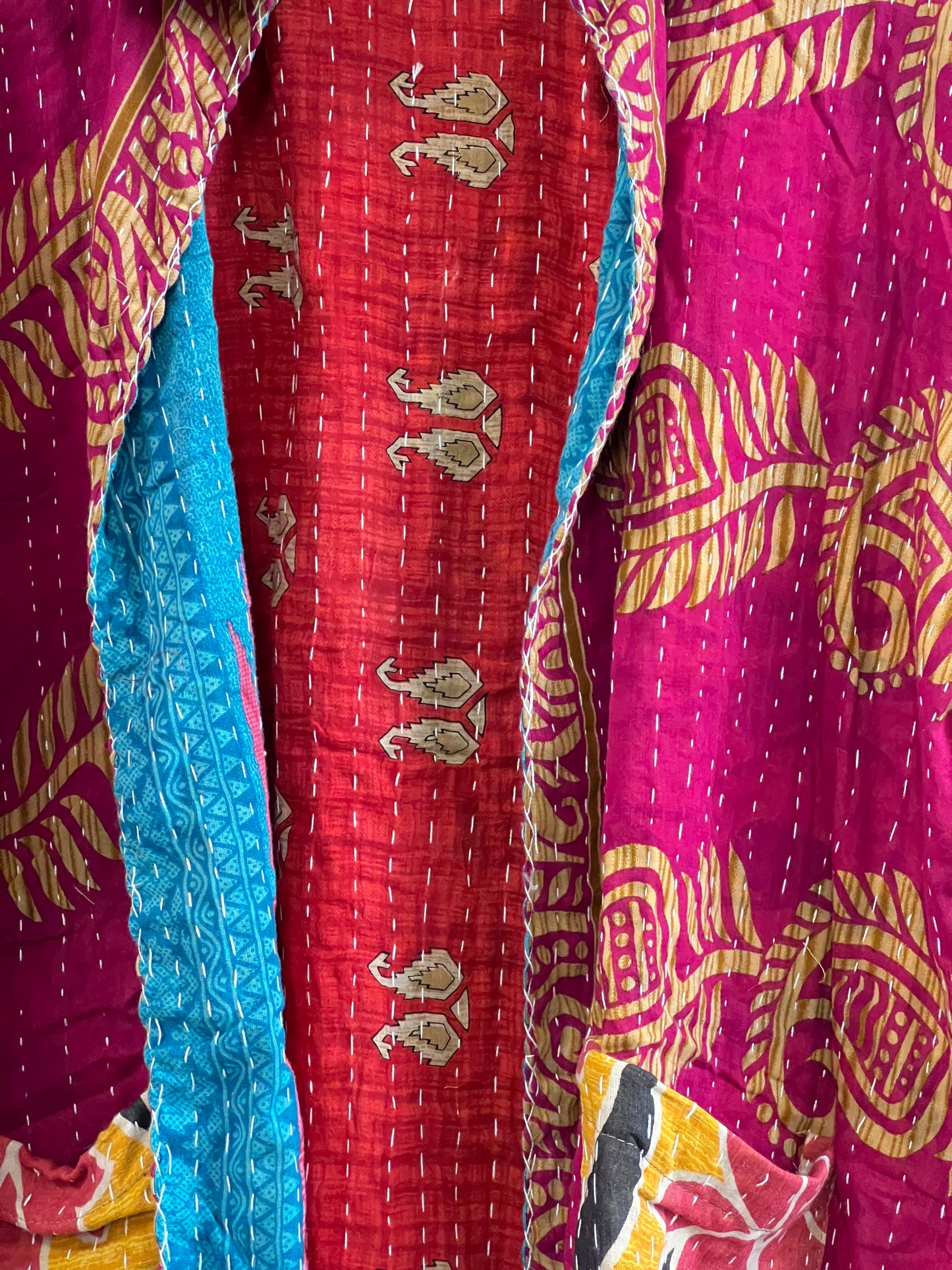 Vintage Cotton Kantha Reversible Jacket ~ No 8