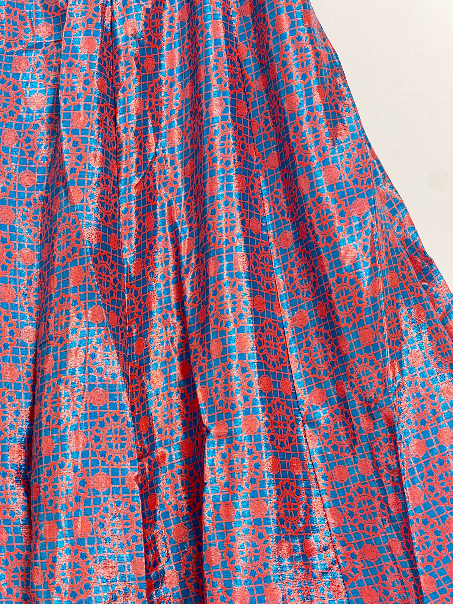 Vintage Saree Silk Pleated Skirt