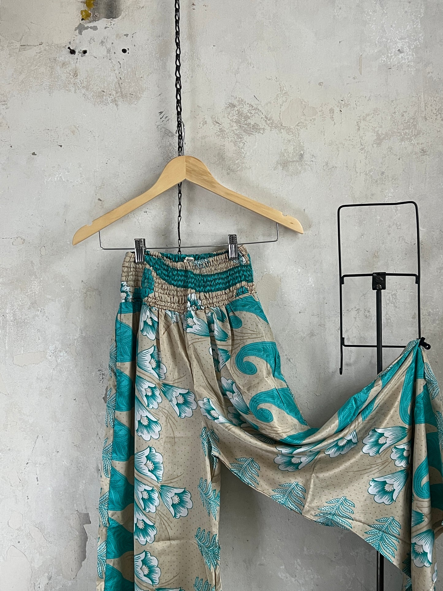 Vintage Saree Silk Trousers & Shirt Co-ordinated Set