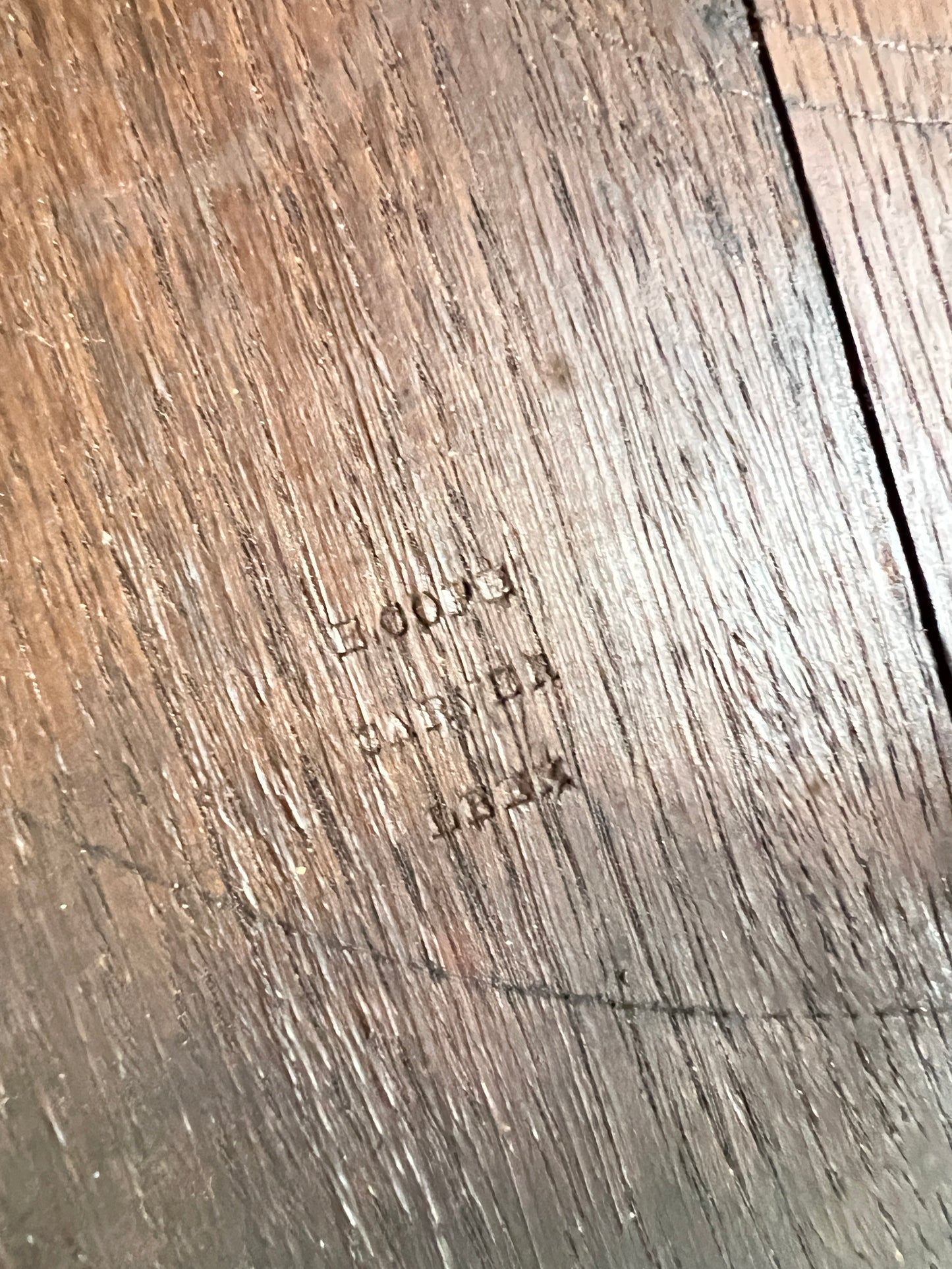 19thC Carved Oak Side Table with Bobbin Legs