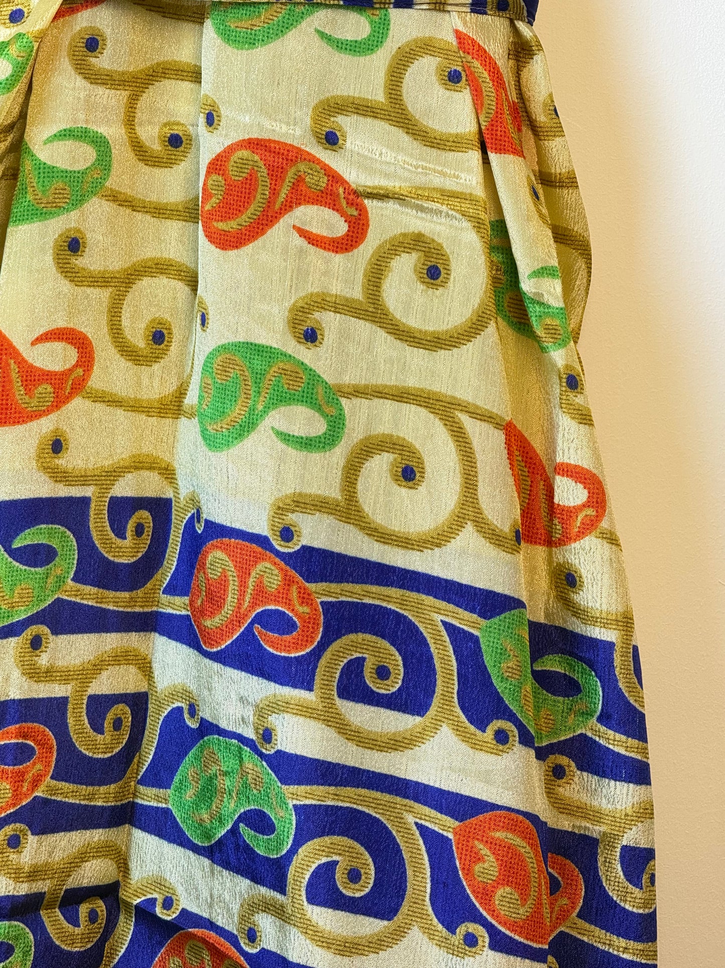 Vintage Saree Silk Kimono / Duster - Long