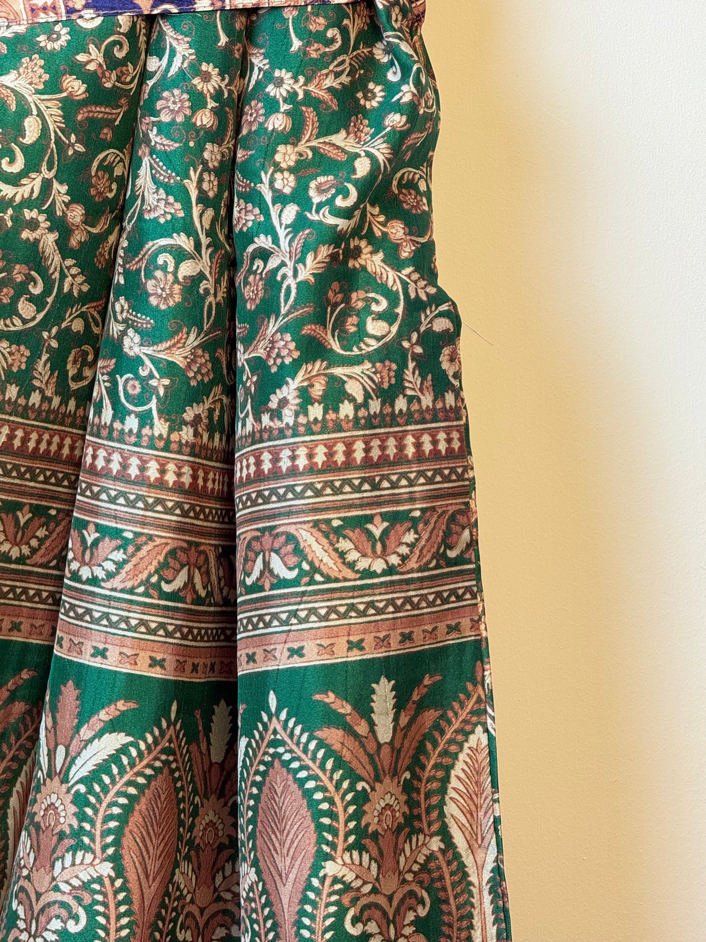 Vintage Saree Silk Kimono / Duster - Long