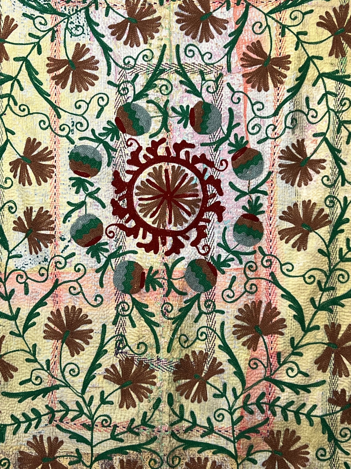 Vintage Kantha Suzani Quilt