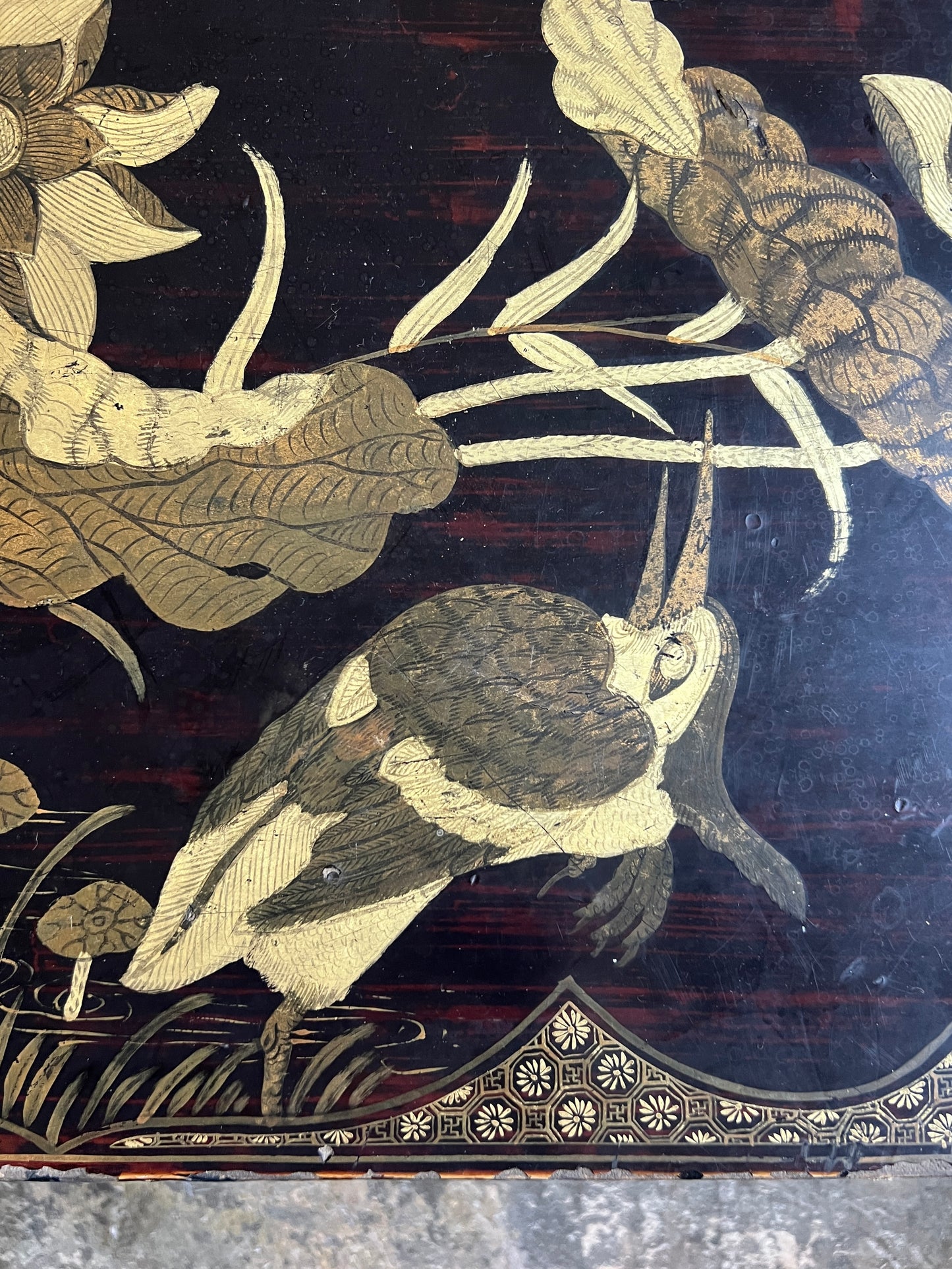 A Chinese Export Lacquered Coffee Table