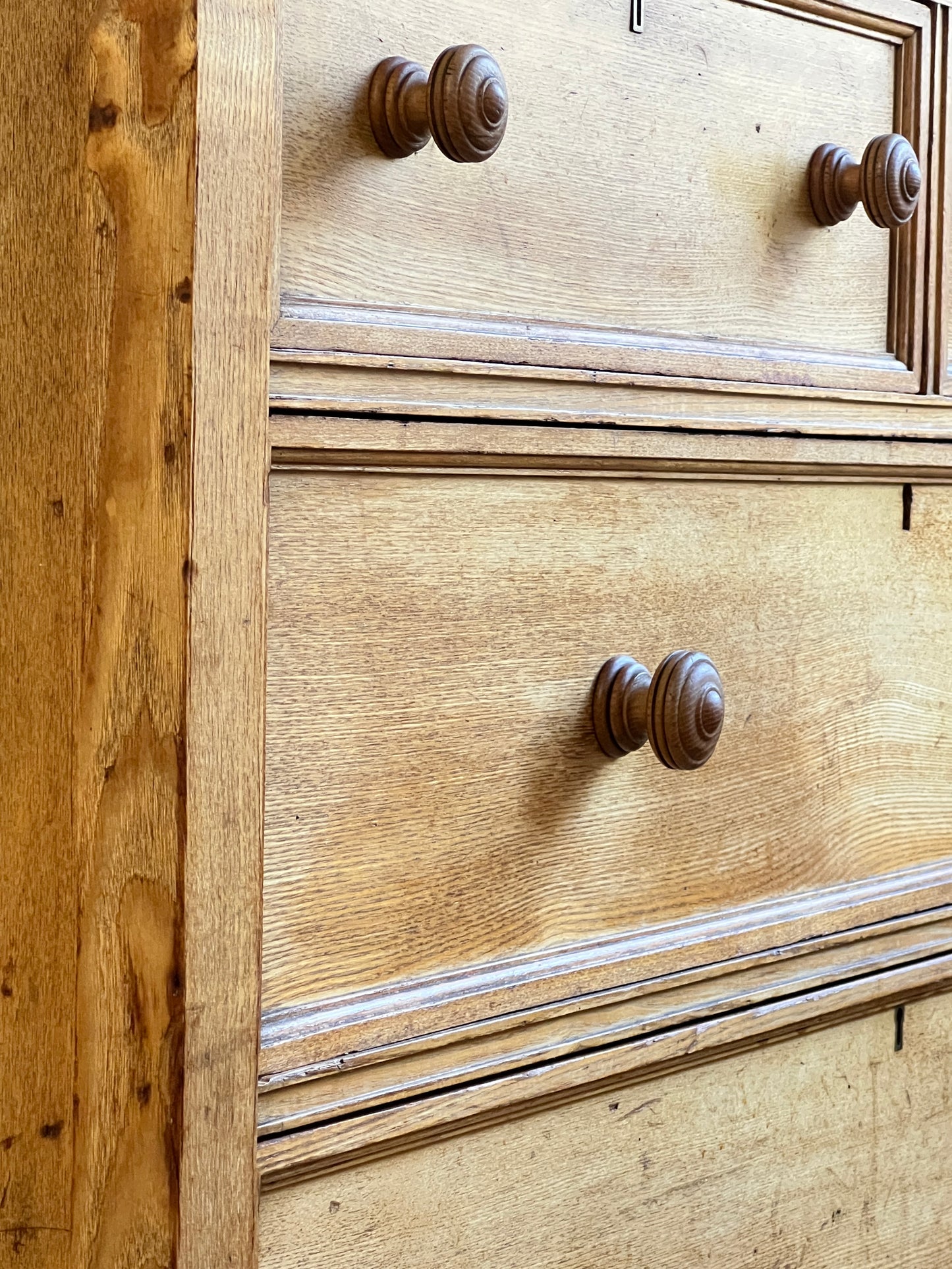 19thC Ash Chest of Drawers