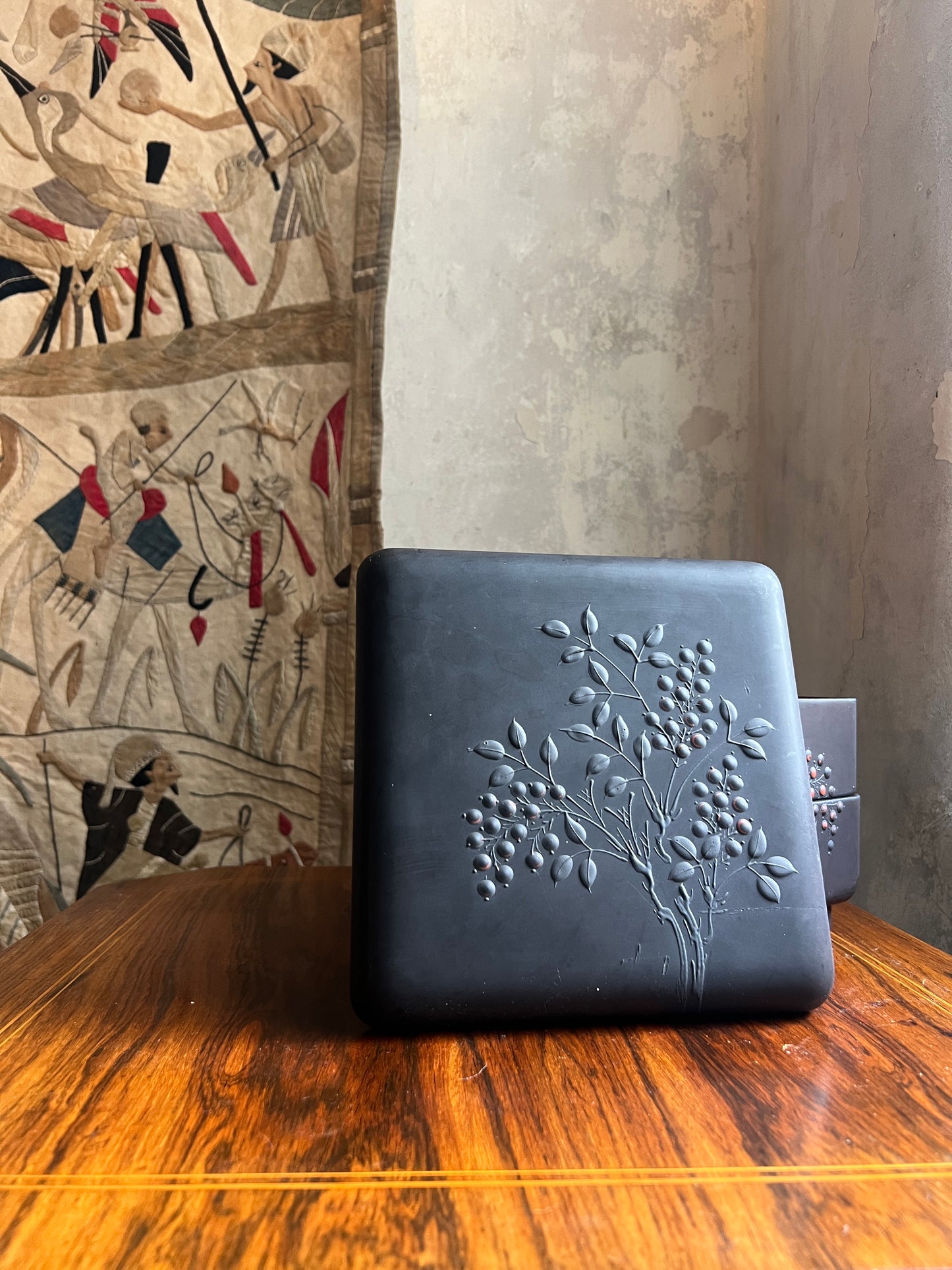 Japanese Lacquerware Two Layer Jubako Box - c1920