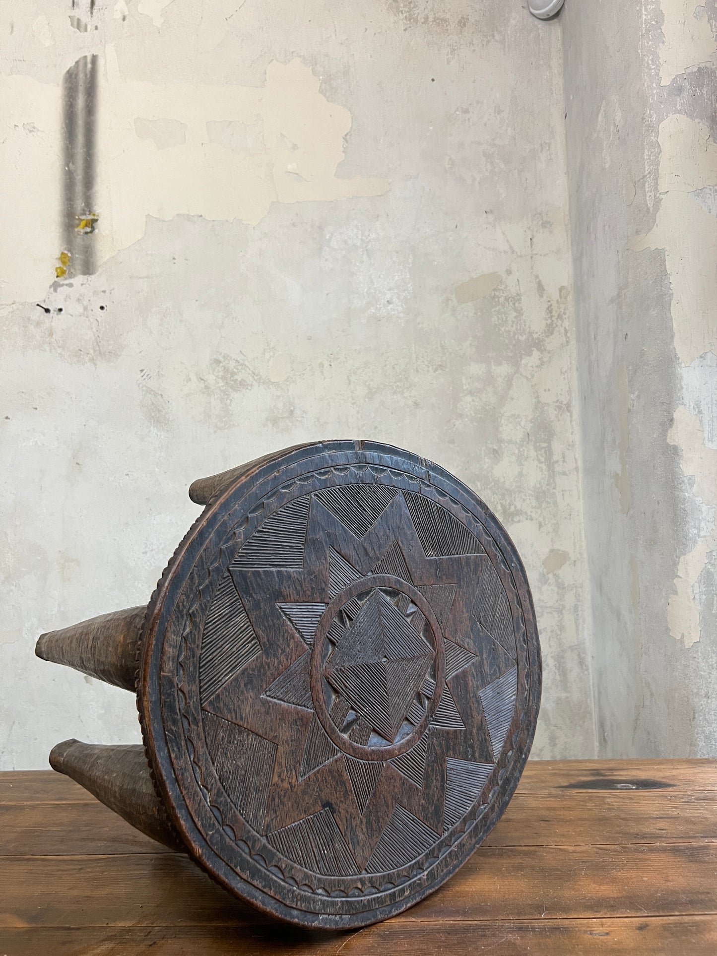 A Nigerian Nupe or Elephant Stool /Table, c1900