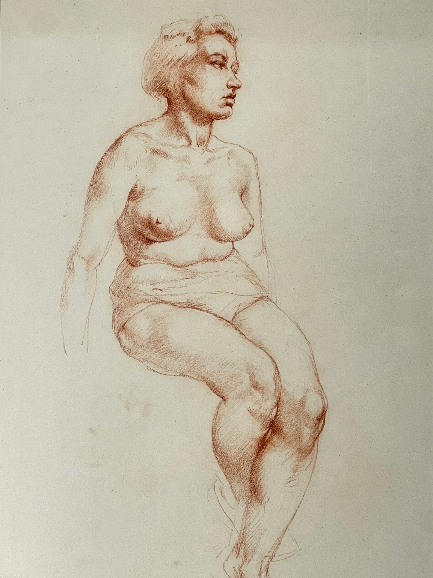Edward G Powell (Scottish 1905-1997) - A Quartet of Female Nude Studies
