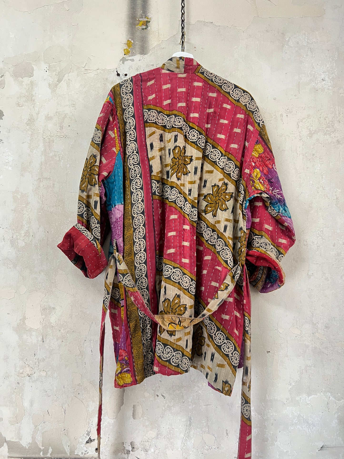 Vintage Cotton Kantha Relaxed Jacket ~ No 8