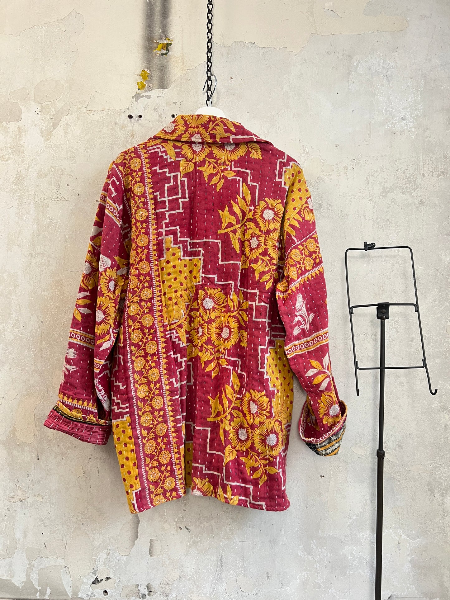 Vintage Cotton Kantha Reversible Jacket ~ No 13
