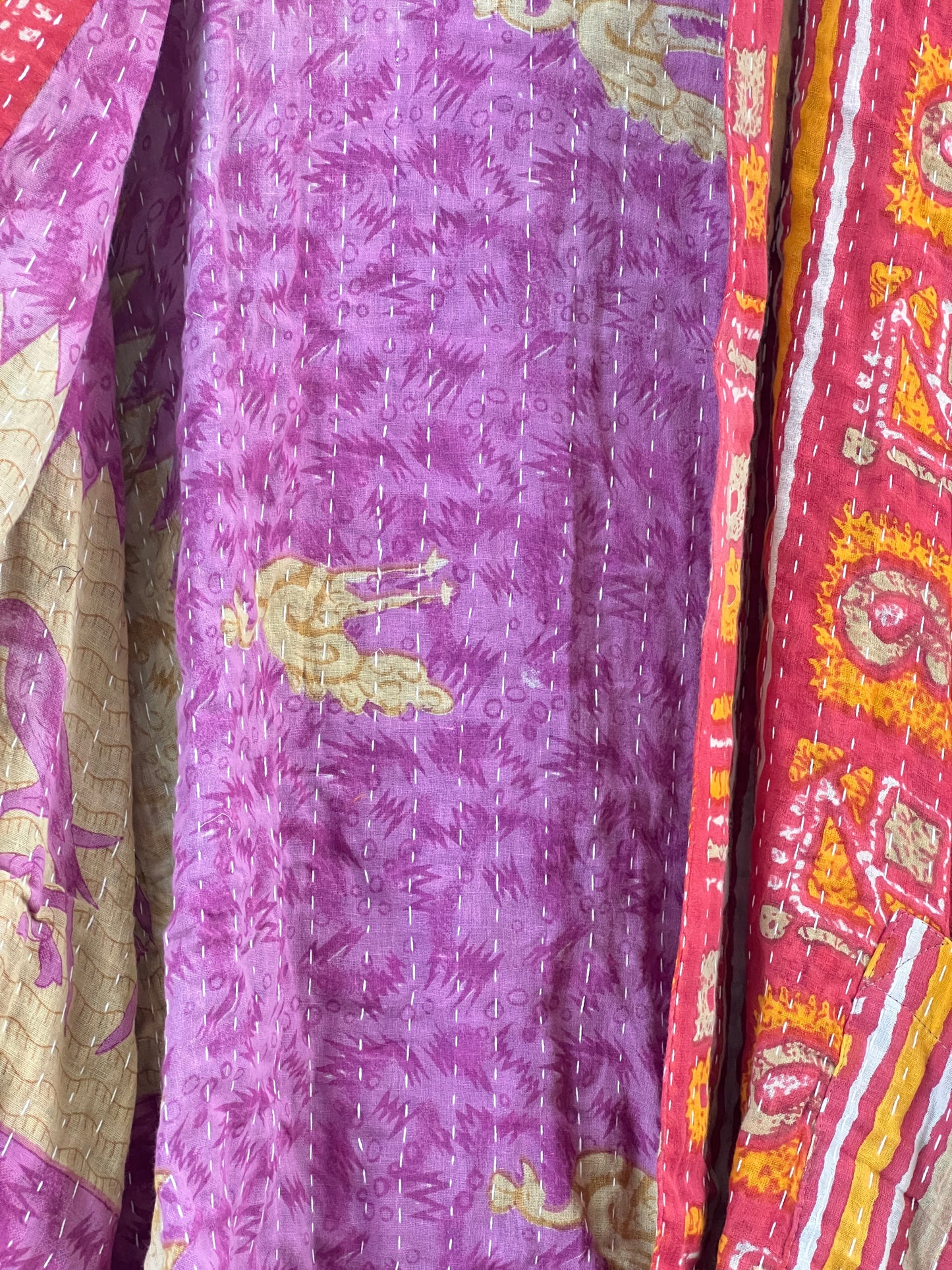 Vintage Cotton Kantha Relaxed Jacket ~ No 16