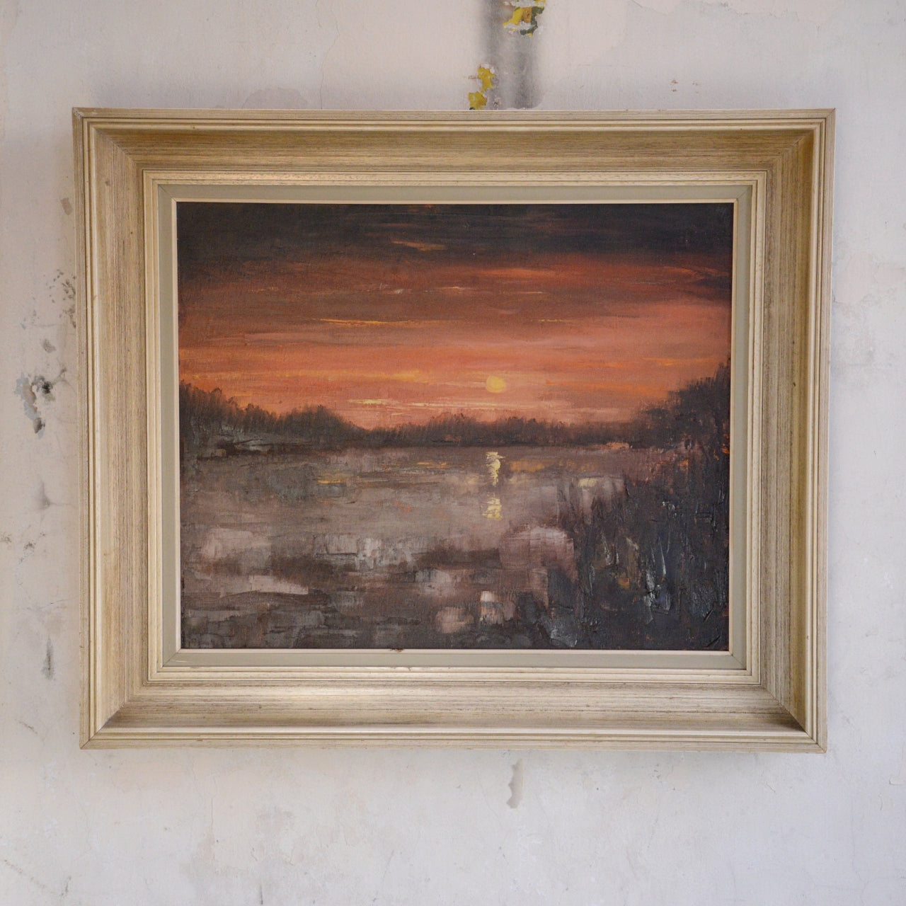 Sunset over the Lake / Unknown Artist, (c. Mid-20th Century)