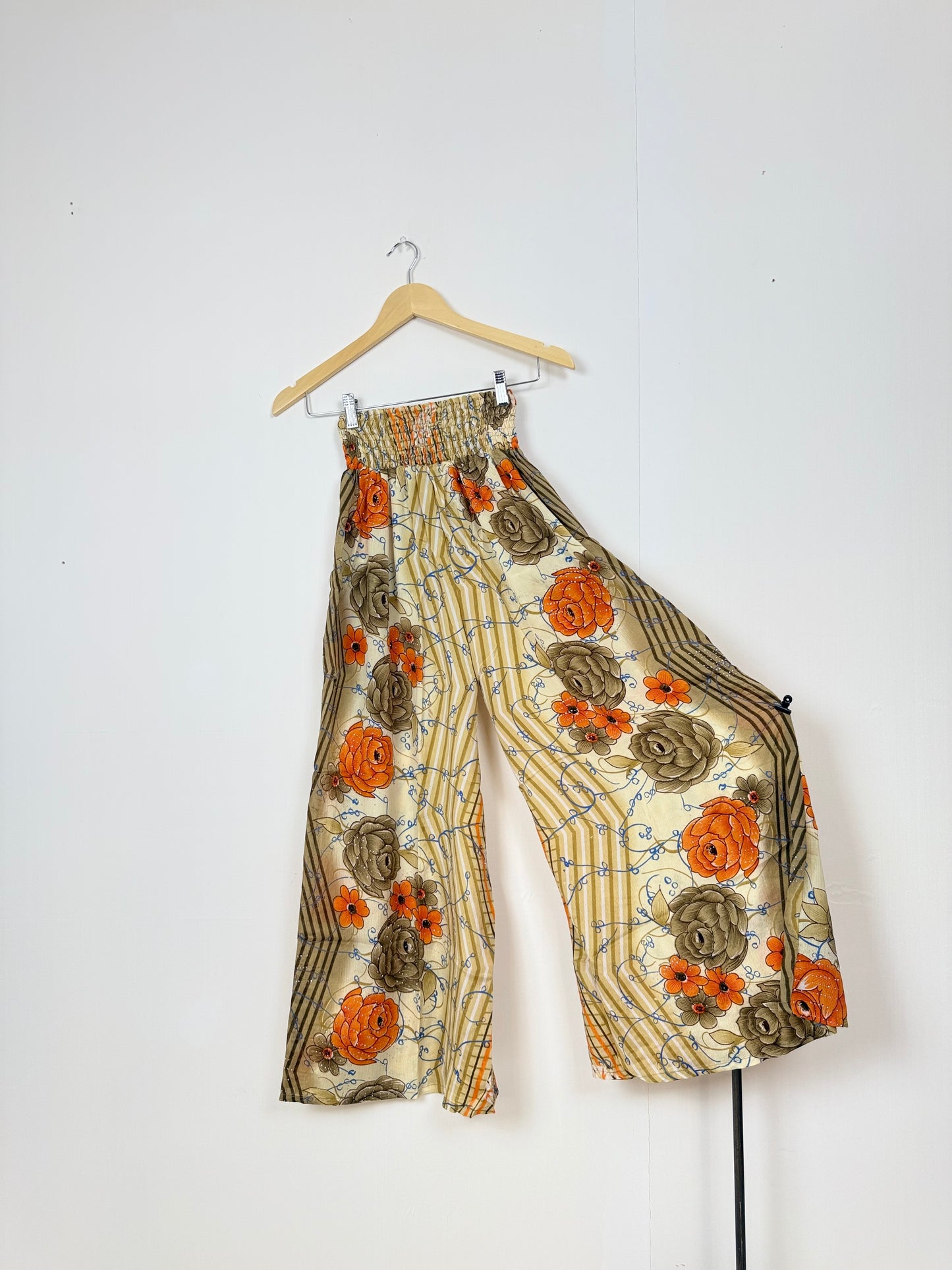 Vintage Saree Silk Trousers & Shirt Co-ordinated Set