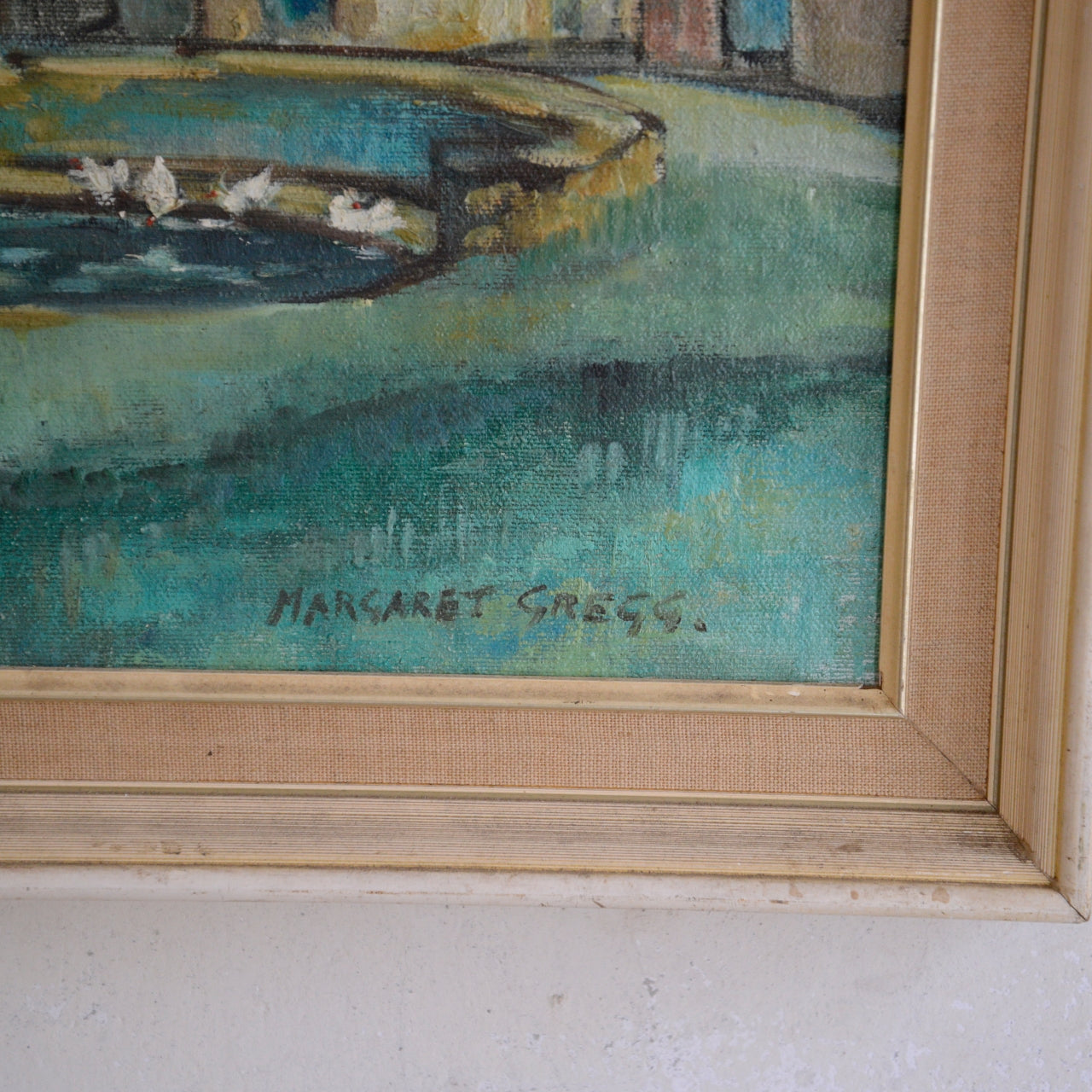 The Duck Pond, Worth Matravers / Margaret Gregg (British School), (c. 1975)