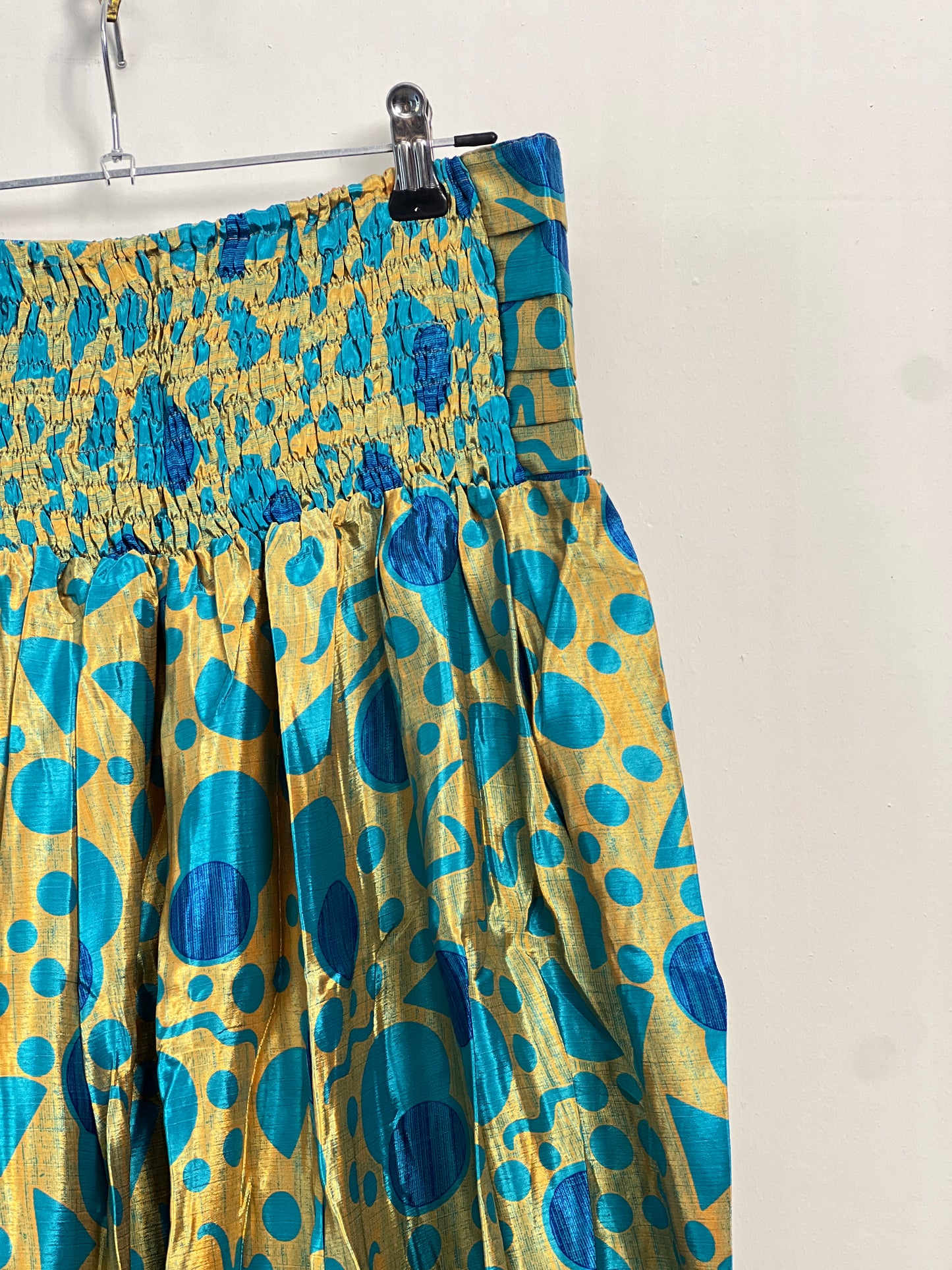 Vintage Saree Silk Pleated Skirt