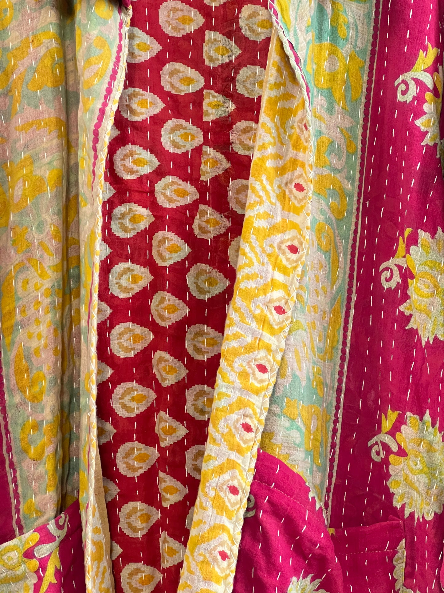Vintage Cotton Kantha Reversible Jacket ~ No 3
