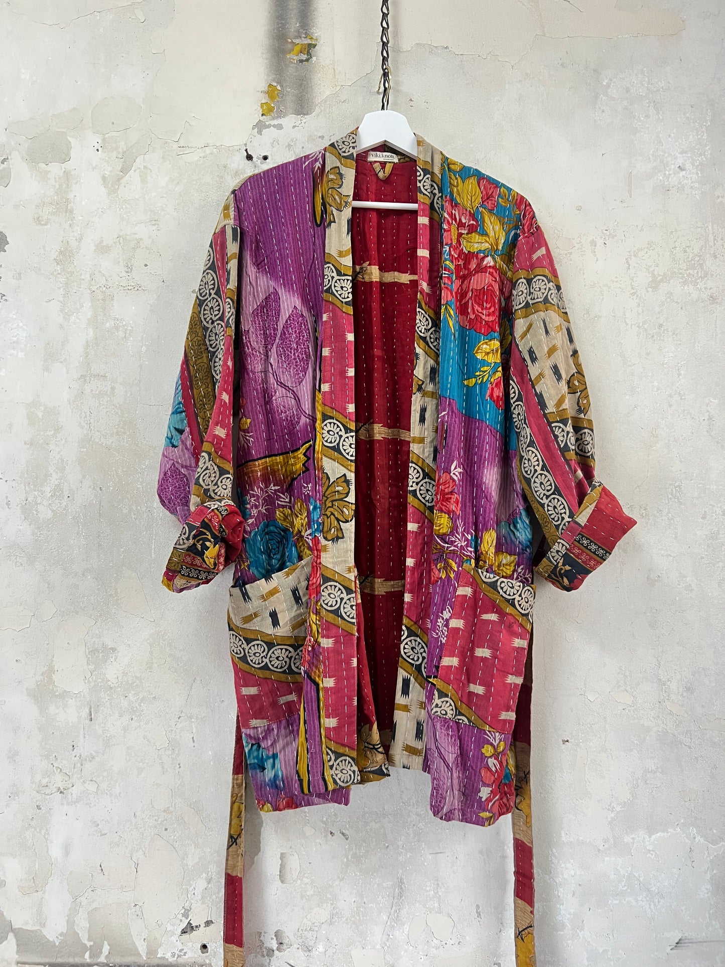 Vintage Cotton Kantha Relaxed Jacket ~ No 8