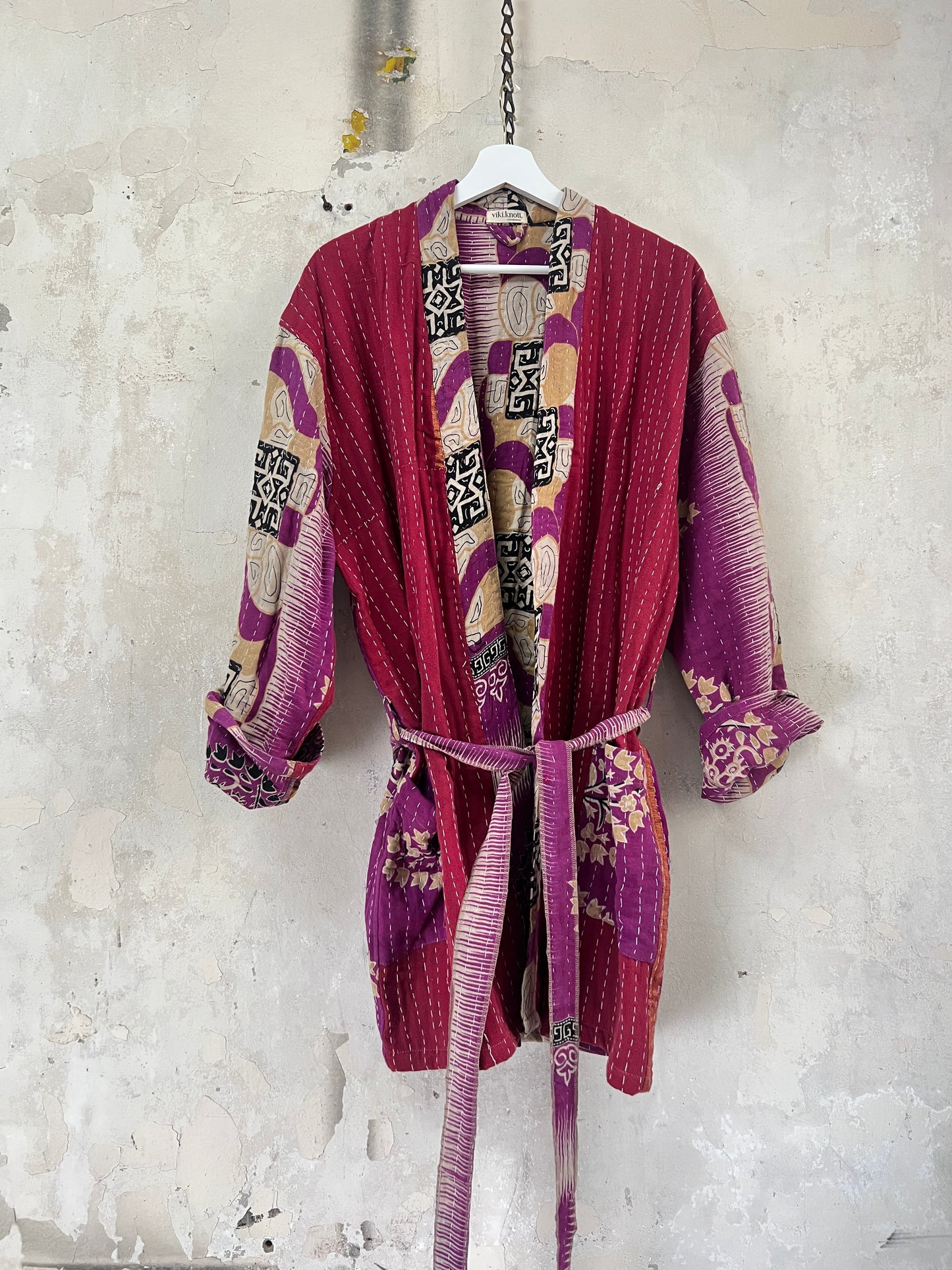 Vintage Cotton Kantha Relaxed Jacket ~ No 4