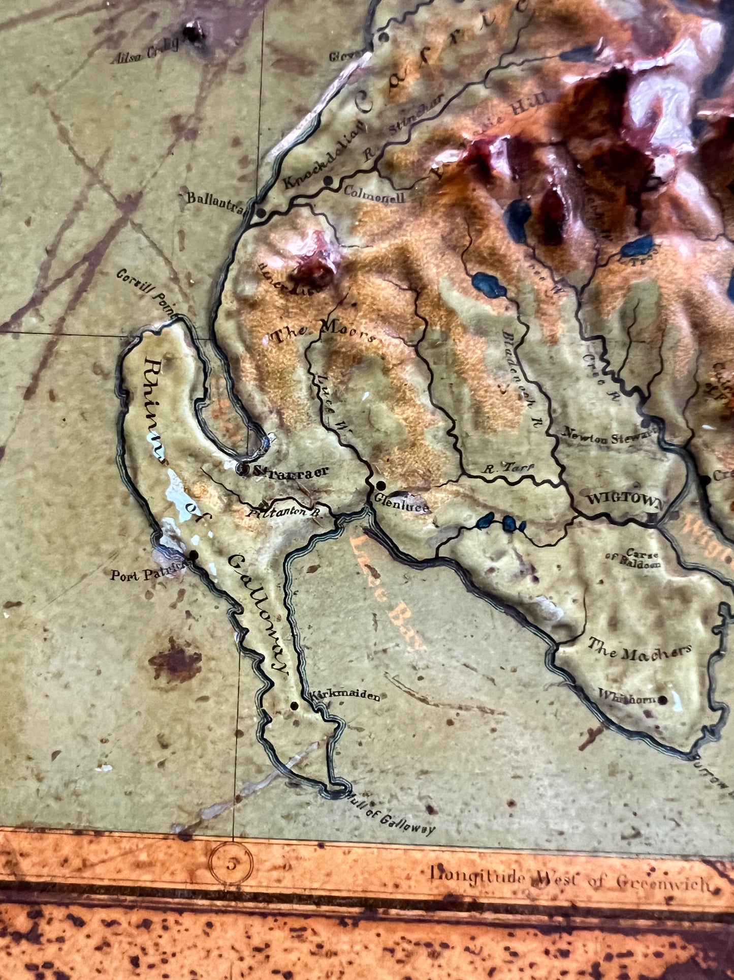Late 19thC Relief Map of Scotland
