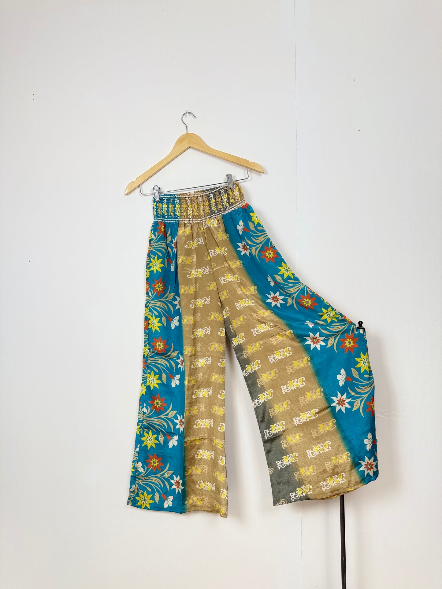 Vintage Saree Silk Trousers & Shirt Co-ordinated Set