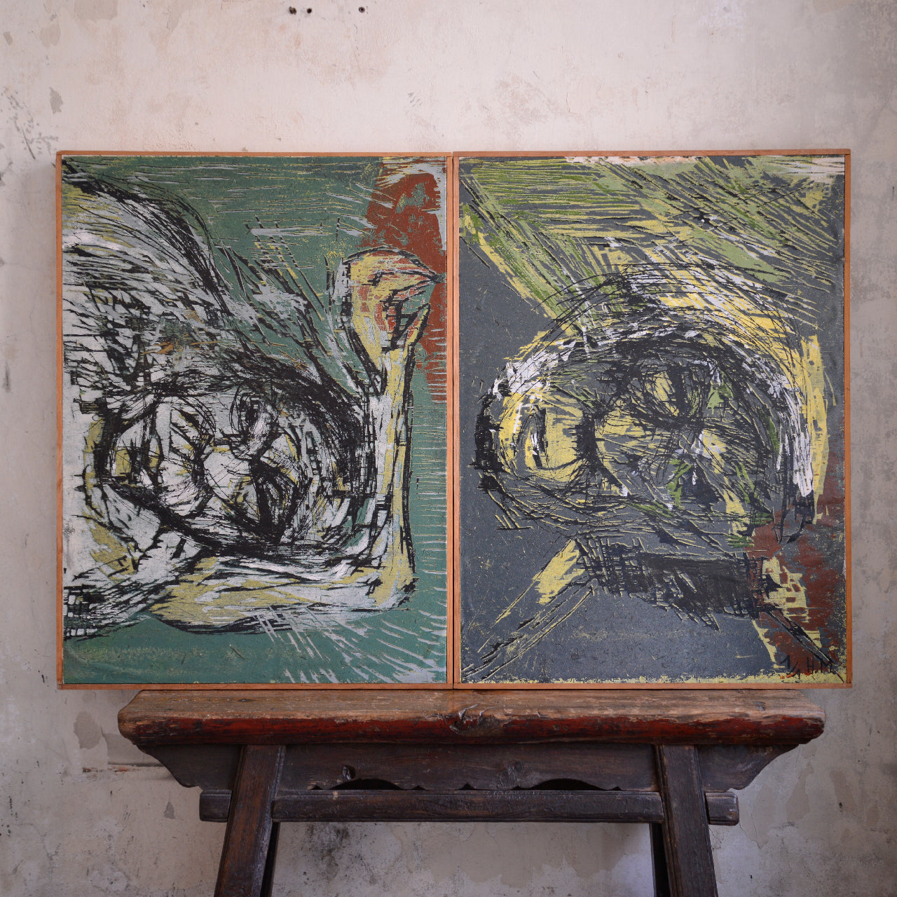 Abstract Studies of Emotional Distortion / H.M. (Michiel Maria Felix Hanot), (c. 1980s-1990s)