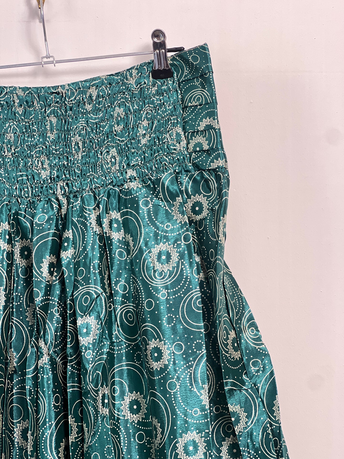 Vintage Saree Silk Pleated Skirt